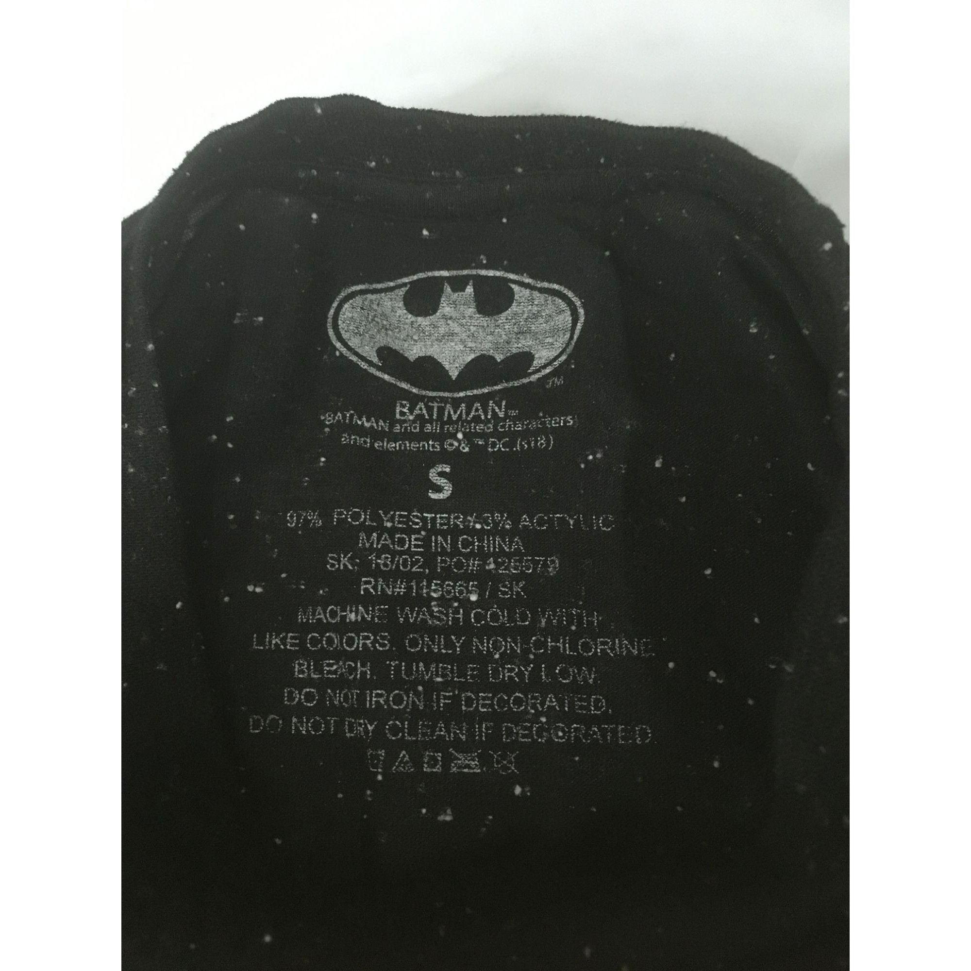 DC Comics DC Comics Batman Black/Yellow Tee Shirt Size Small Size US S / EU 44-46 / 1 - 4 Thumbnail