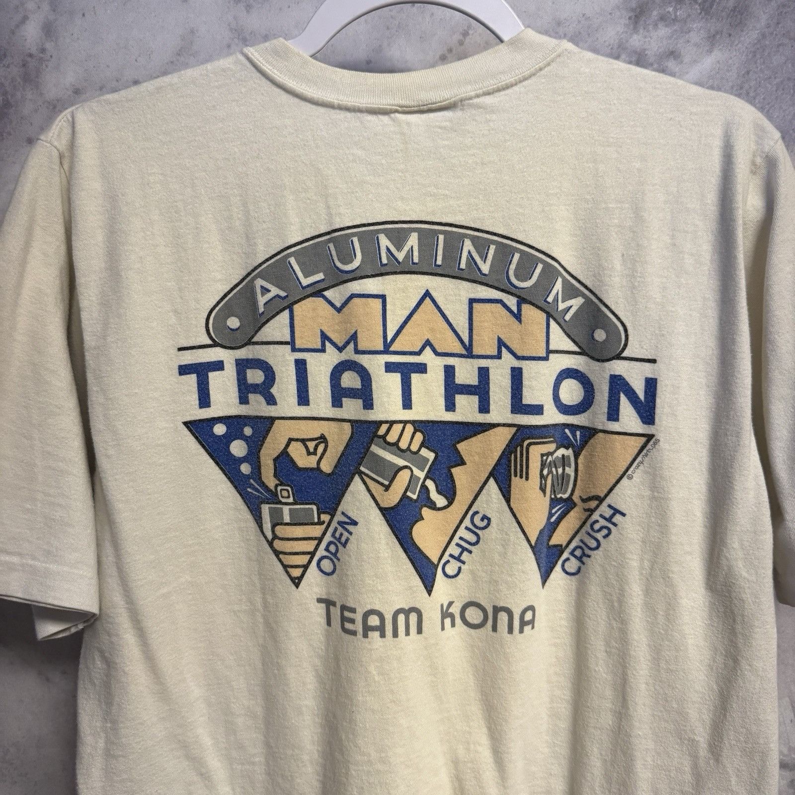 Vintage Vintage 80s Crazy Shirts Kona Triathlon T Shirt Mens Medium Size US M / EU 48-50 / 2 - 1 Thumbnail