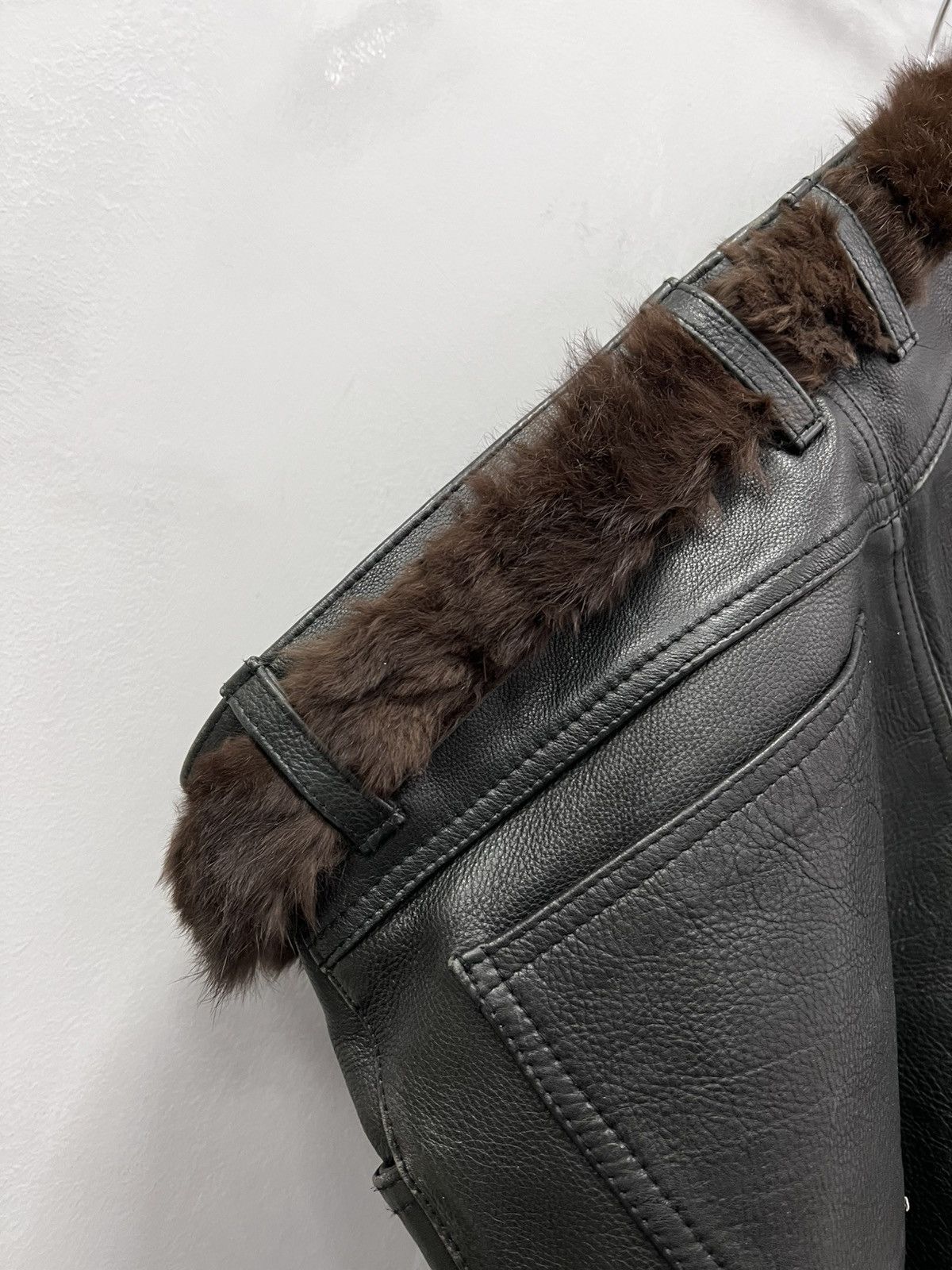 Le Grande Bleu (L.G.B.) × Vintage Vintage FUR Punk METAL Y2K Belt Leather Band Rock Y2K Size ONE SIZE - 8 Thumbnail
