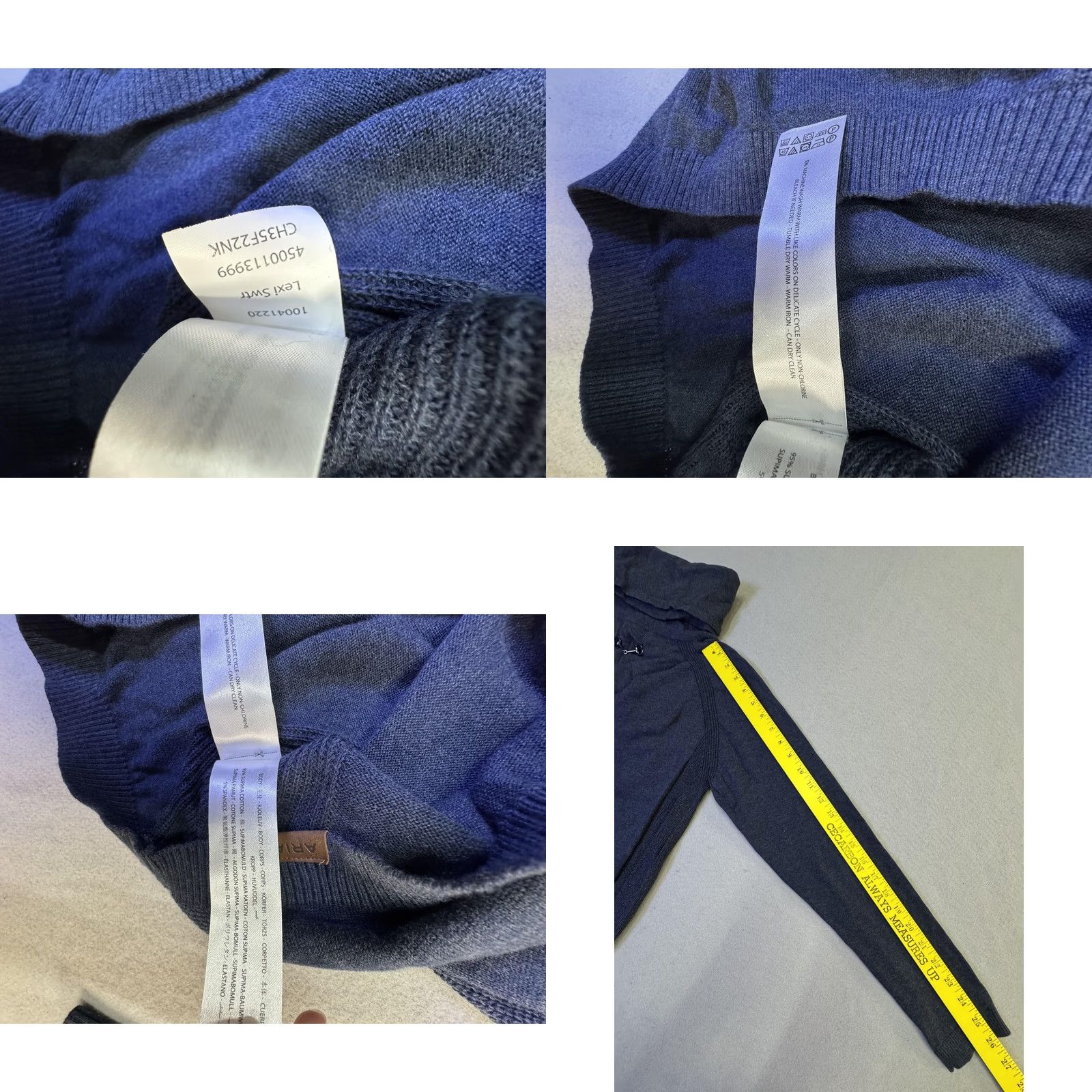 Ariat Ariat Sweater Womens Medium Blue Cowl Neck Raglan Pullover Cotton Size M / US 6-8 / IT 42-44 - 8 Thumbnail