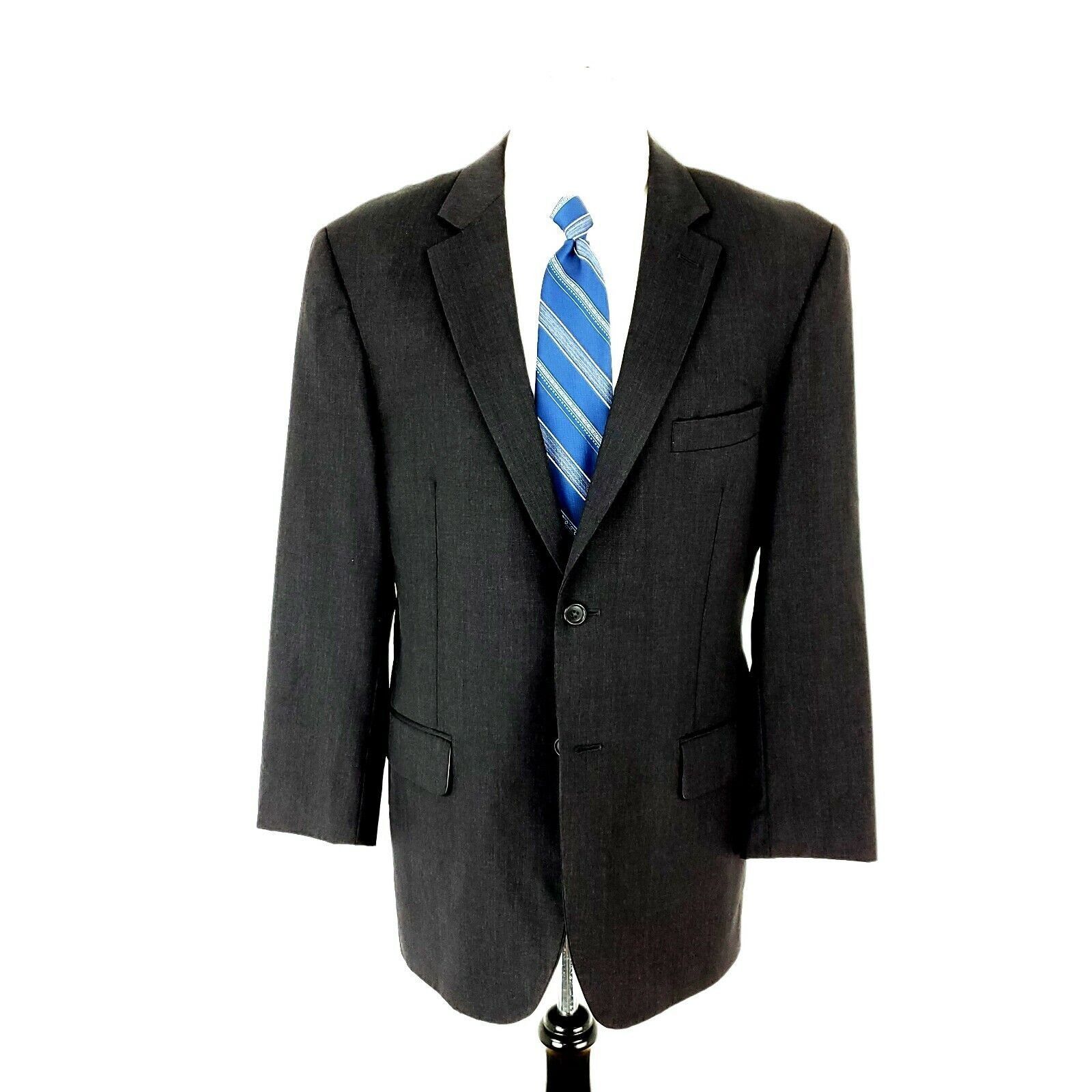 Vintage Wilke Rodriguez Wool 2 Button Suit Jacket 40R Gray Size 40R - 3 Thumbnail