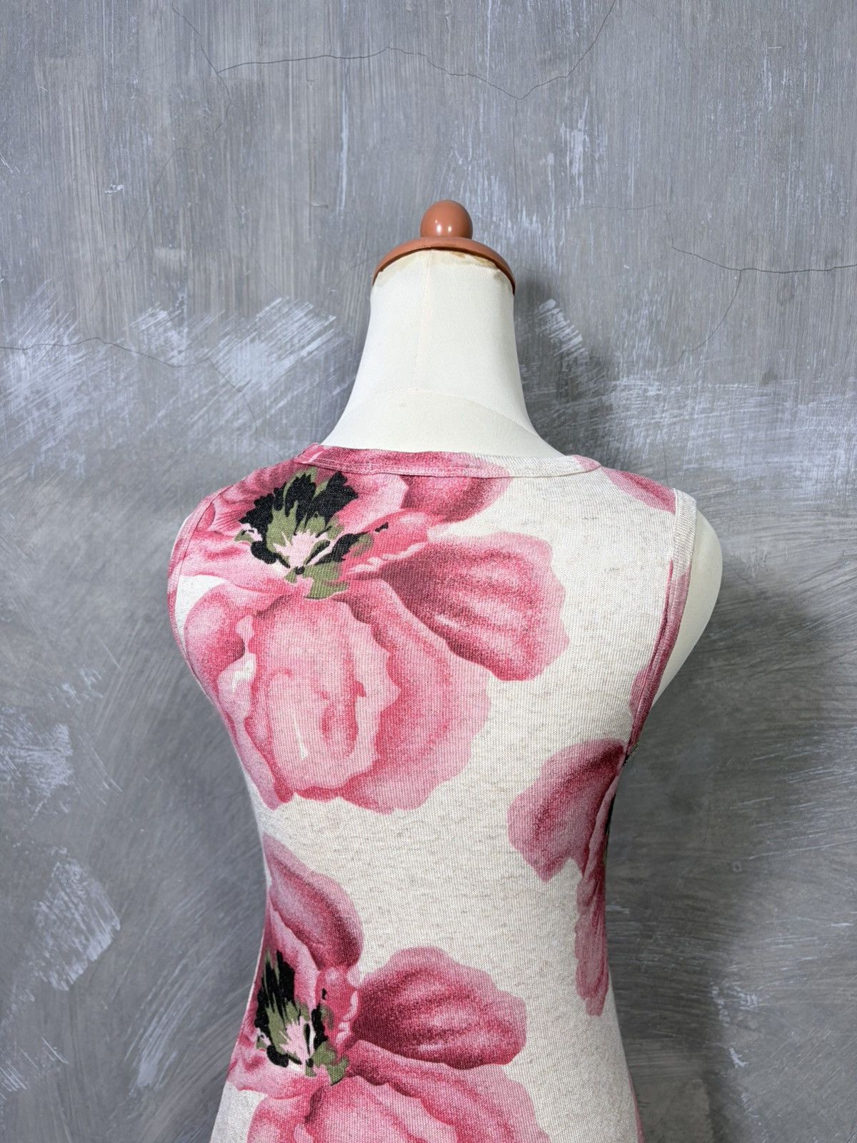 Japanese Brand Y2K Clef De Sol Women Rose Pattern Tanktop Size S / US 4 / IT 40 - 6 Thumbnail