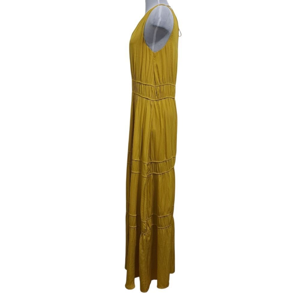 Anthropologie Anthropologie Dolan Goldenrod Boho Tiered Sleeveless Maxi Dr Size M / US 6-8 / IT 42-44 - 8 Thumbnail