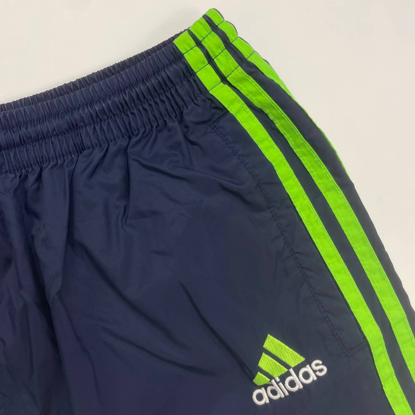 Adidas Super Sick Vintage Adidas Blue Nylon Retro 90's Sweatpants Size US 30 / EU 46 - 3 Thumbnail