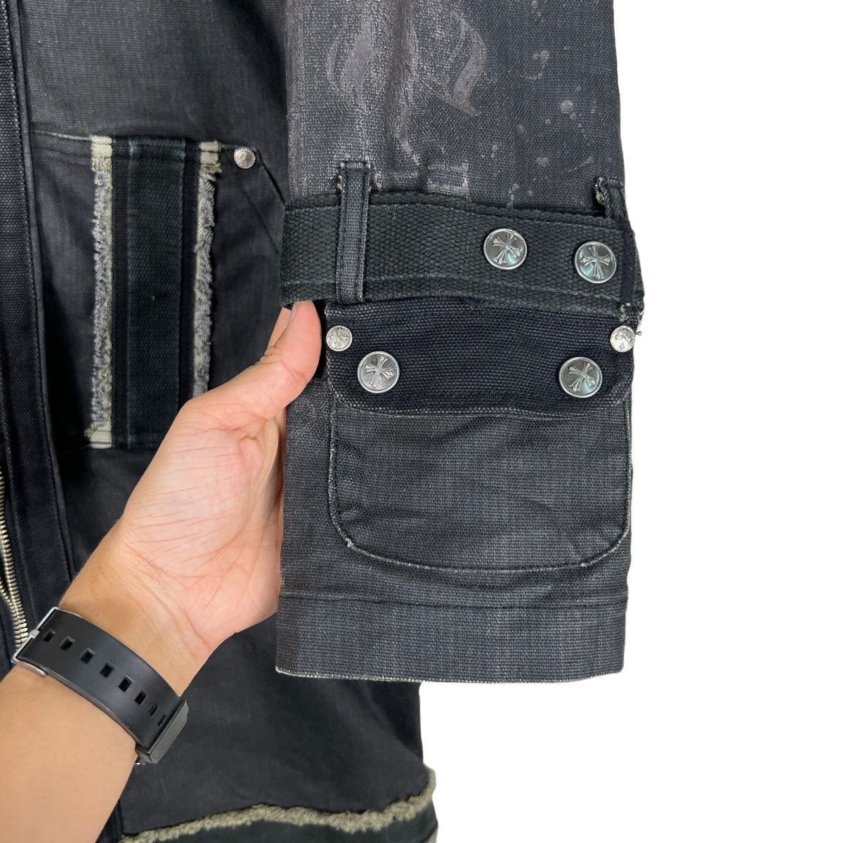Japanese Brand 🔥 CYBERPUNK DENIM LONG JACKET Size US S / EU 44-46 / 1 - 14 Thumbnail