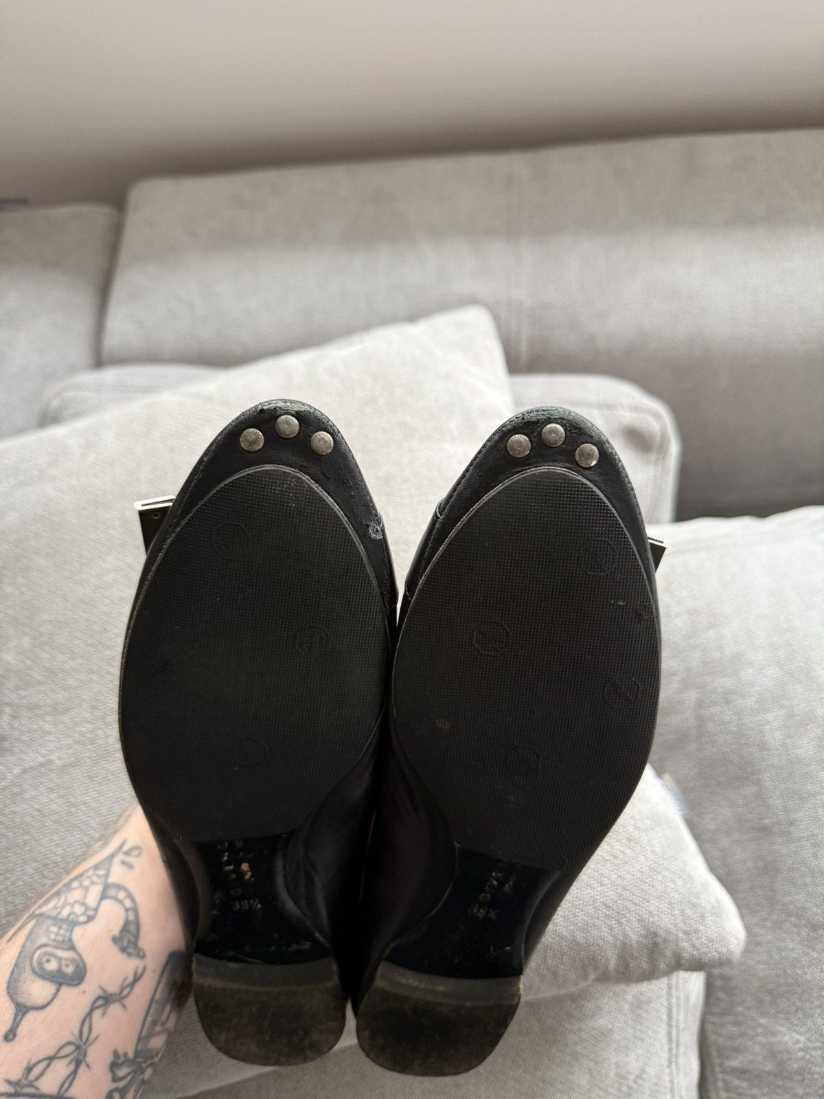 Givenchy Rare Givenchy Paris Black Leather Flat Ballet Shoes Sz 39,5 Size US 9.5 / IT 39.5 - 8 Thumbnail