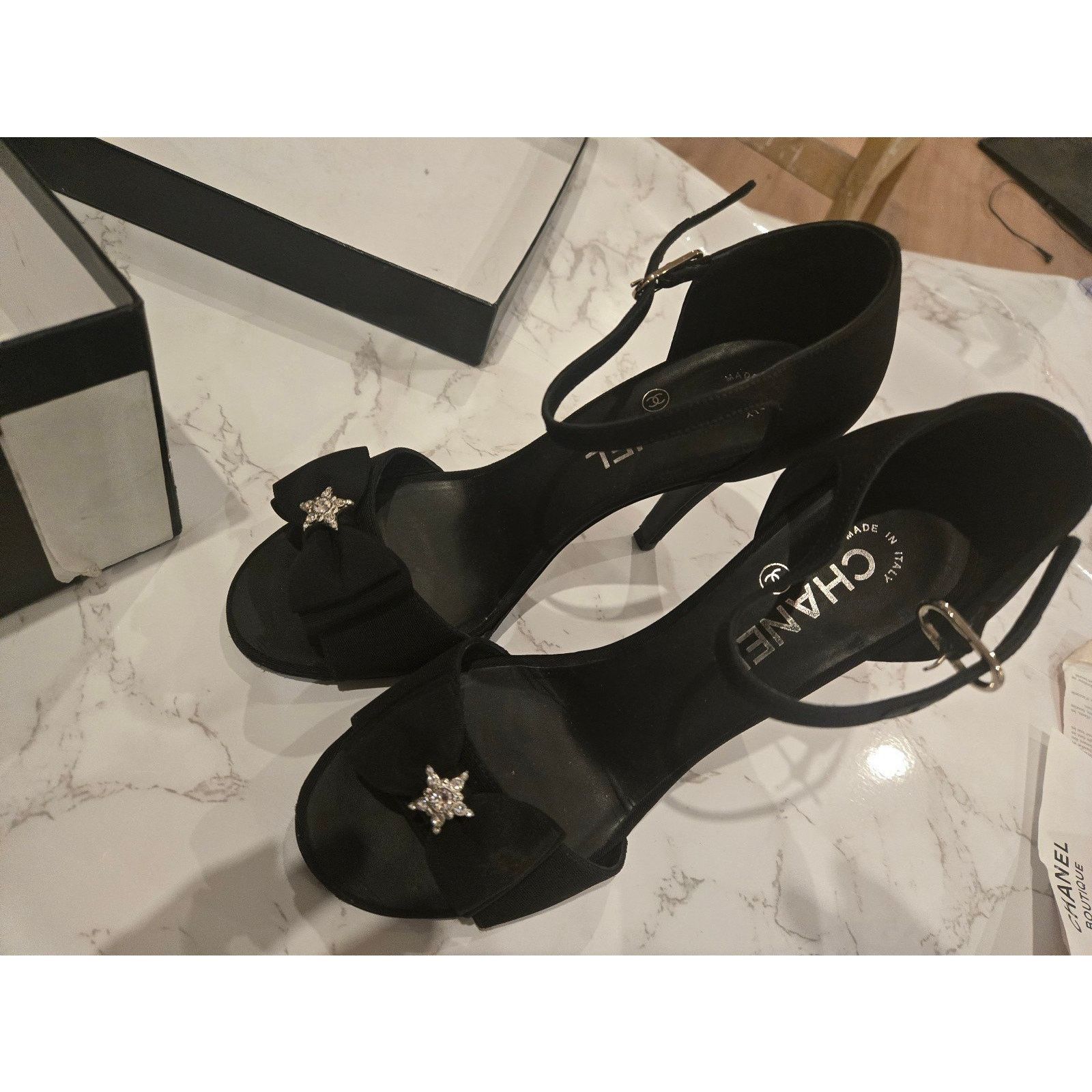 Chanel Authentic CHANEL open toe sandal shoes size 36.5 Size US 6.5 / IT 36.5 - 5 Thumbnail