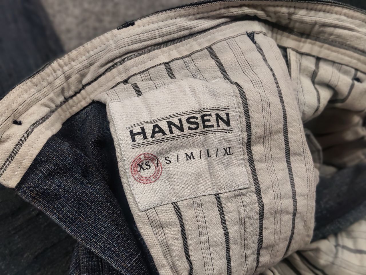 HANSEN Garments Hansen Garments Linen Blend Casual Navy Trouser Pants Size US 30 / EU 46 - 16 Thumbnail