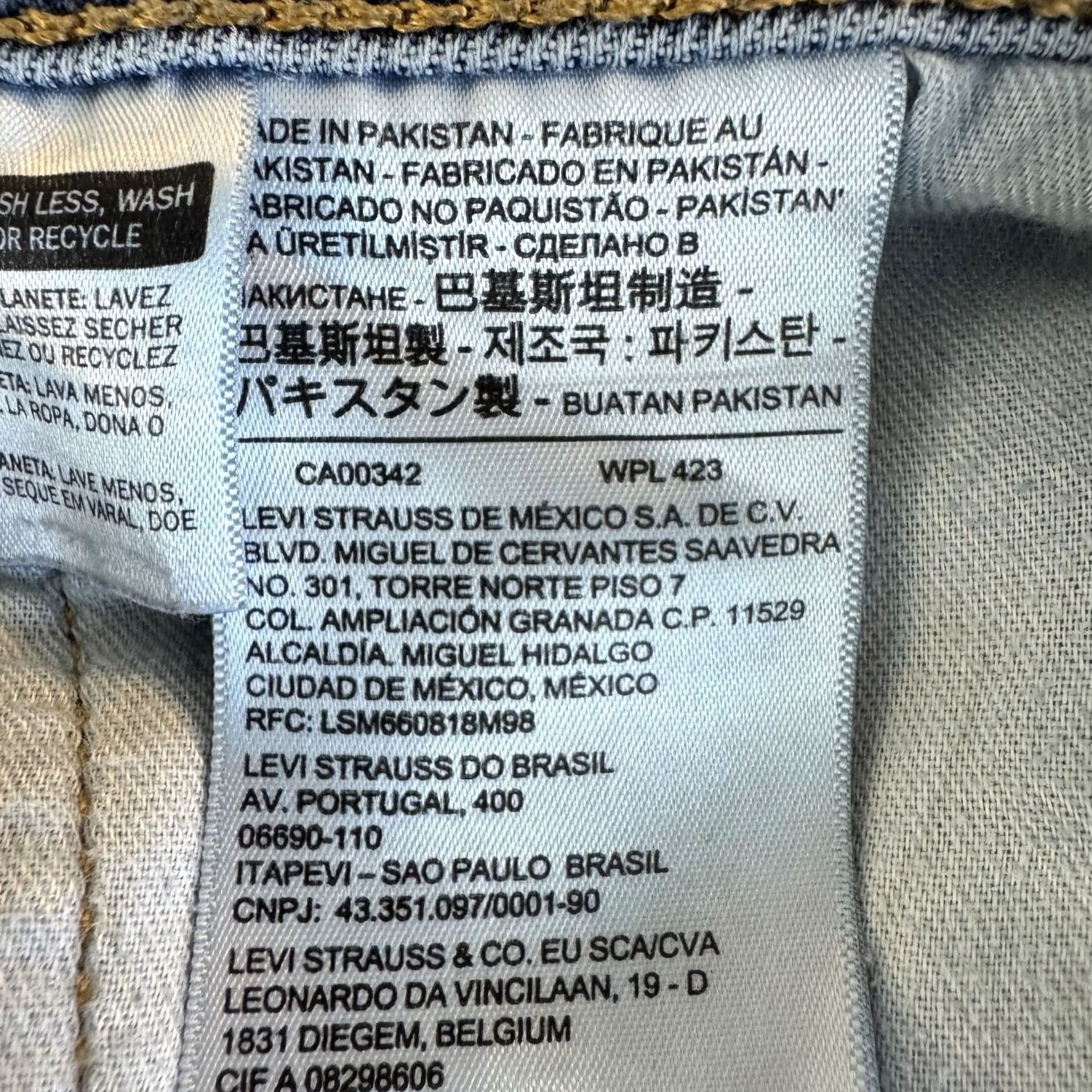 Levi's Levi’s 505 Men’s Jeans 38 x 30 Blue Denim Stretch Mid Rise Straight Leg Size US 38 / EU 54 - 4 Thumbnail