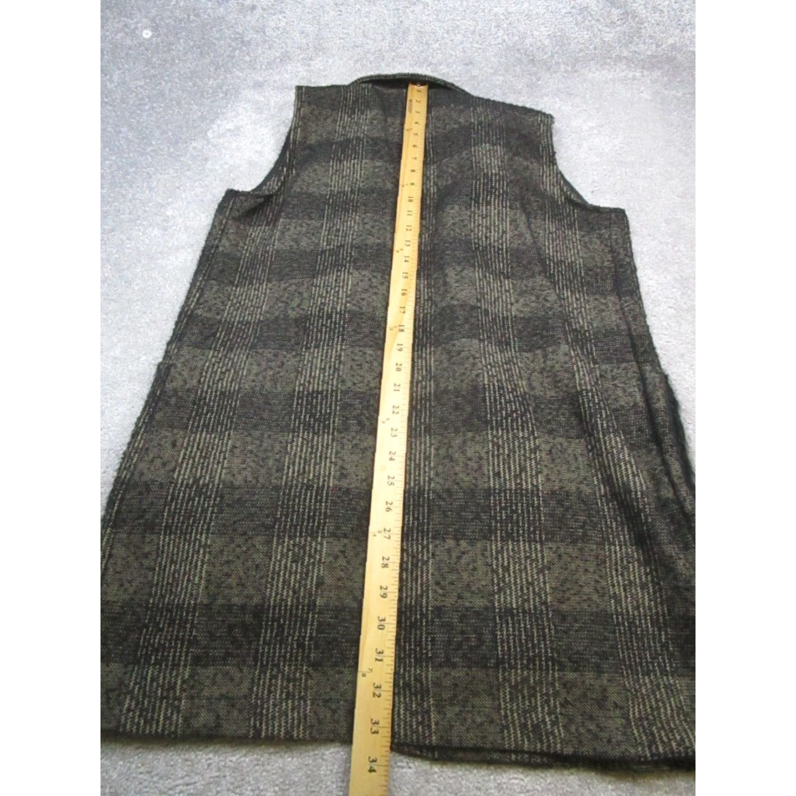 Zara Zara Vest Womens Large Black Open Front Striped Knit Casual Vest Size L / US 10 / IT 46 - 7 Thumbnail