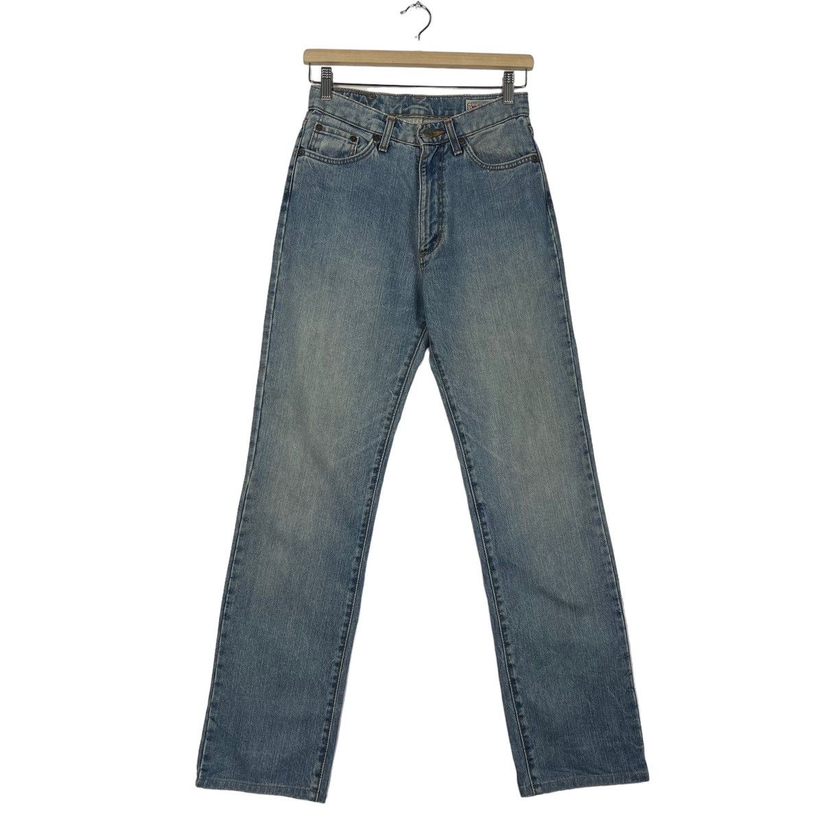Wrangler Wrangler Faded Blue Ripped Denim Size US 26 / EU 42 - 2 Thumbnail