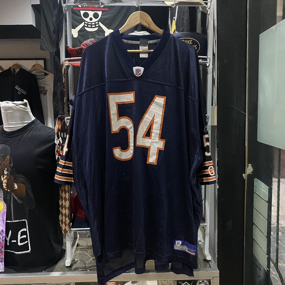 RARE SIZE VTG Reebok NFL Brian Urlacher Chicago Bears Jersey