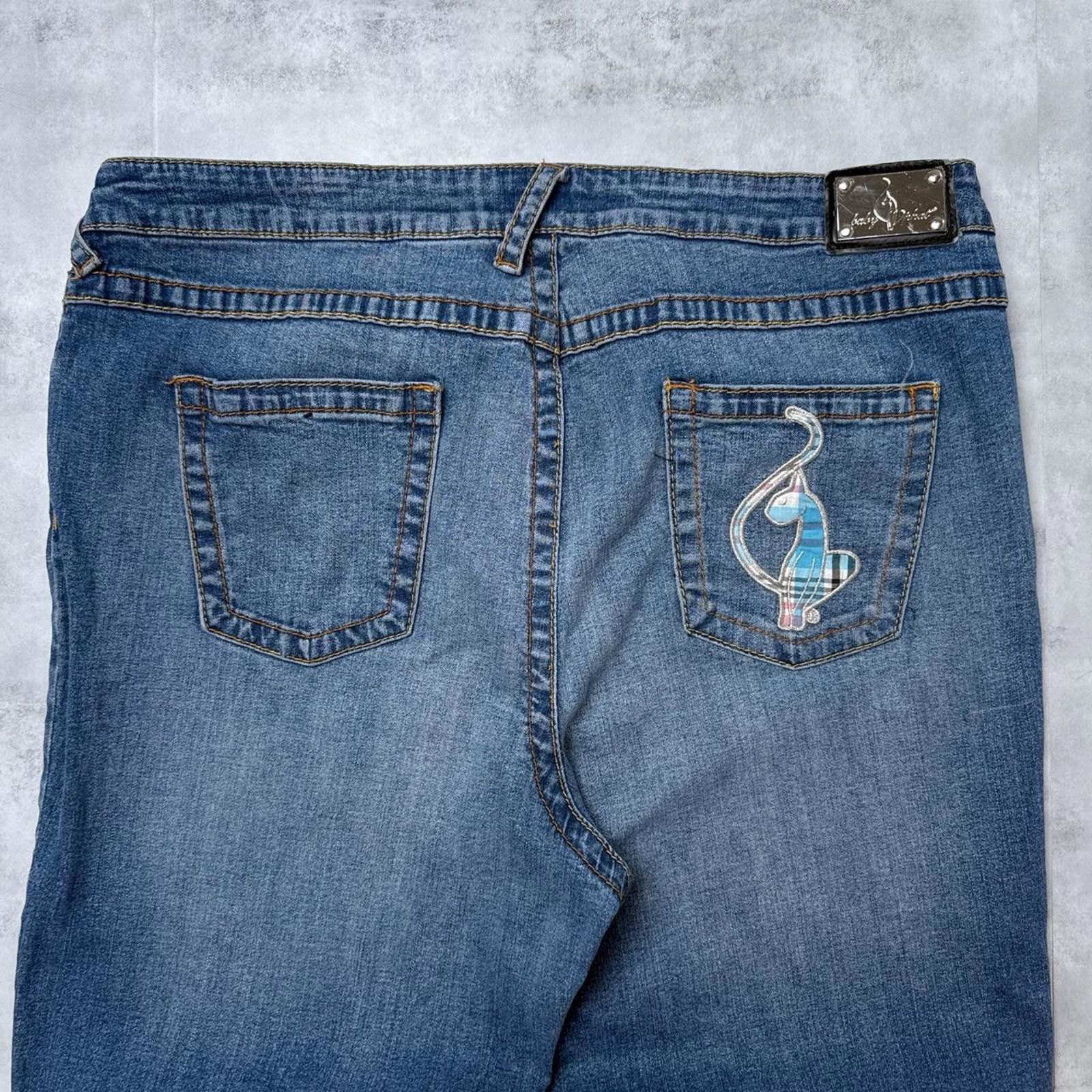 Other Y2K Baby Phat Blue denim 00s straight jeans Size 36" / US 14 / IT 50 - 3 Thumbnail