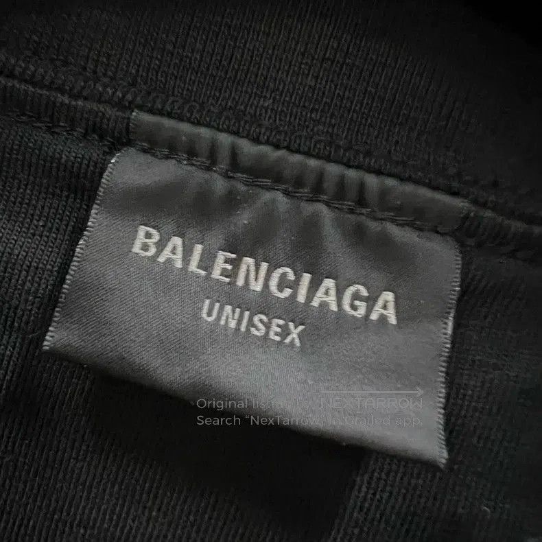 Balenciaga Balenciaga Black Distressed Logo Short Sleeve. Size US S / EU 44-46 / 1 - 3 Thumbnail