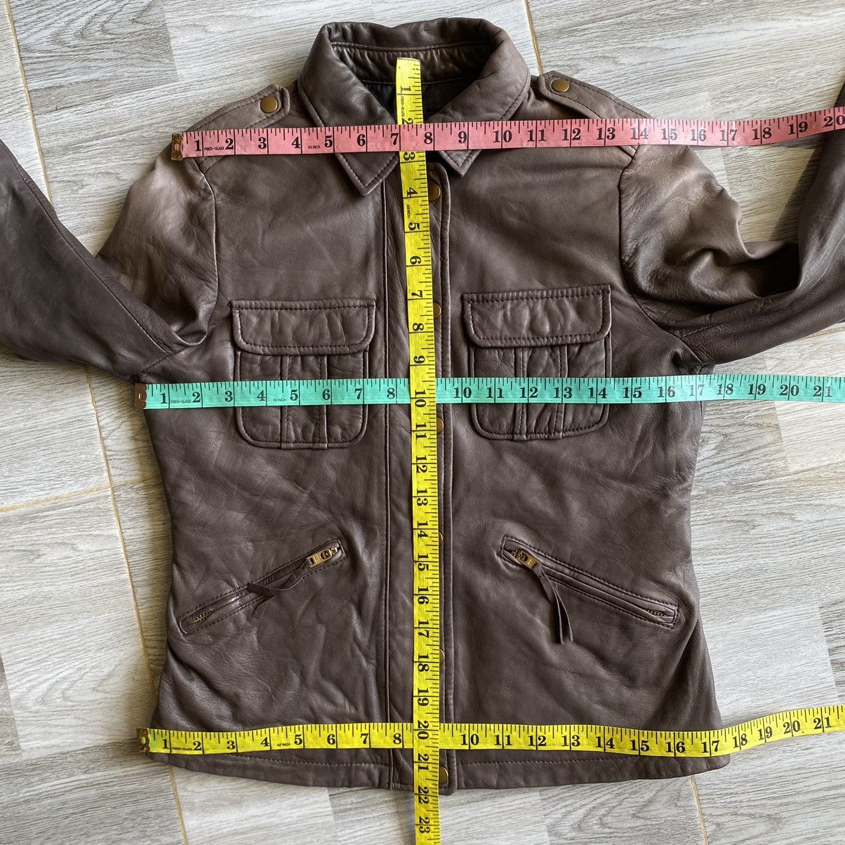 Japanese Brand Spickand Span Crop Leather Jacket Size S / US 4 / IT 40 - 16 Thumbnail