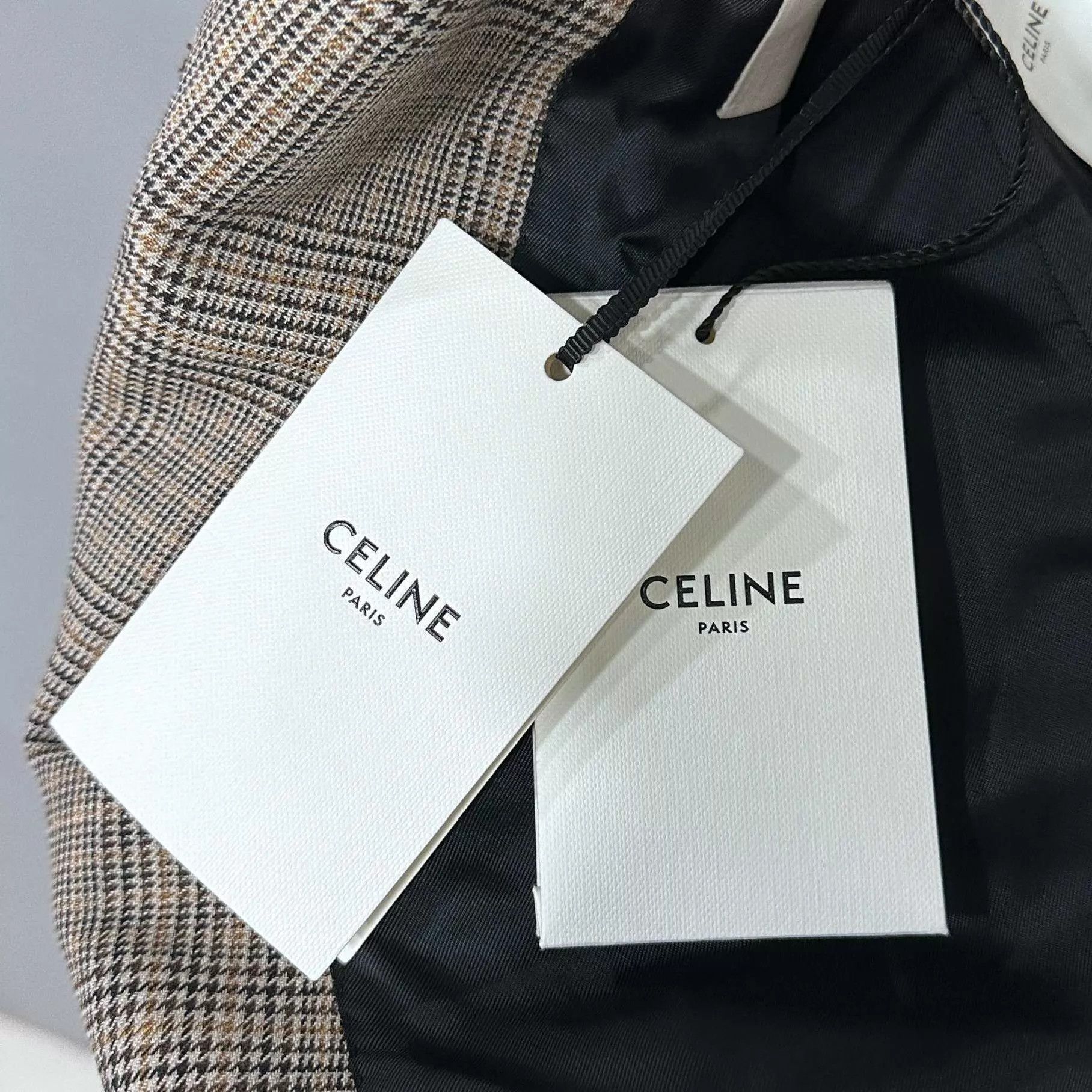 Celine Celine Prince of Wales Check DB Blazer 36 New Size XS / US 0-2 / IT 36-38 - 6 Thumbnail