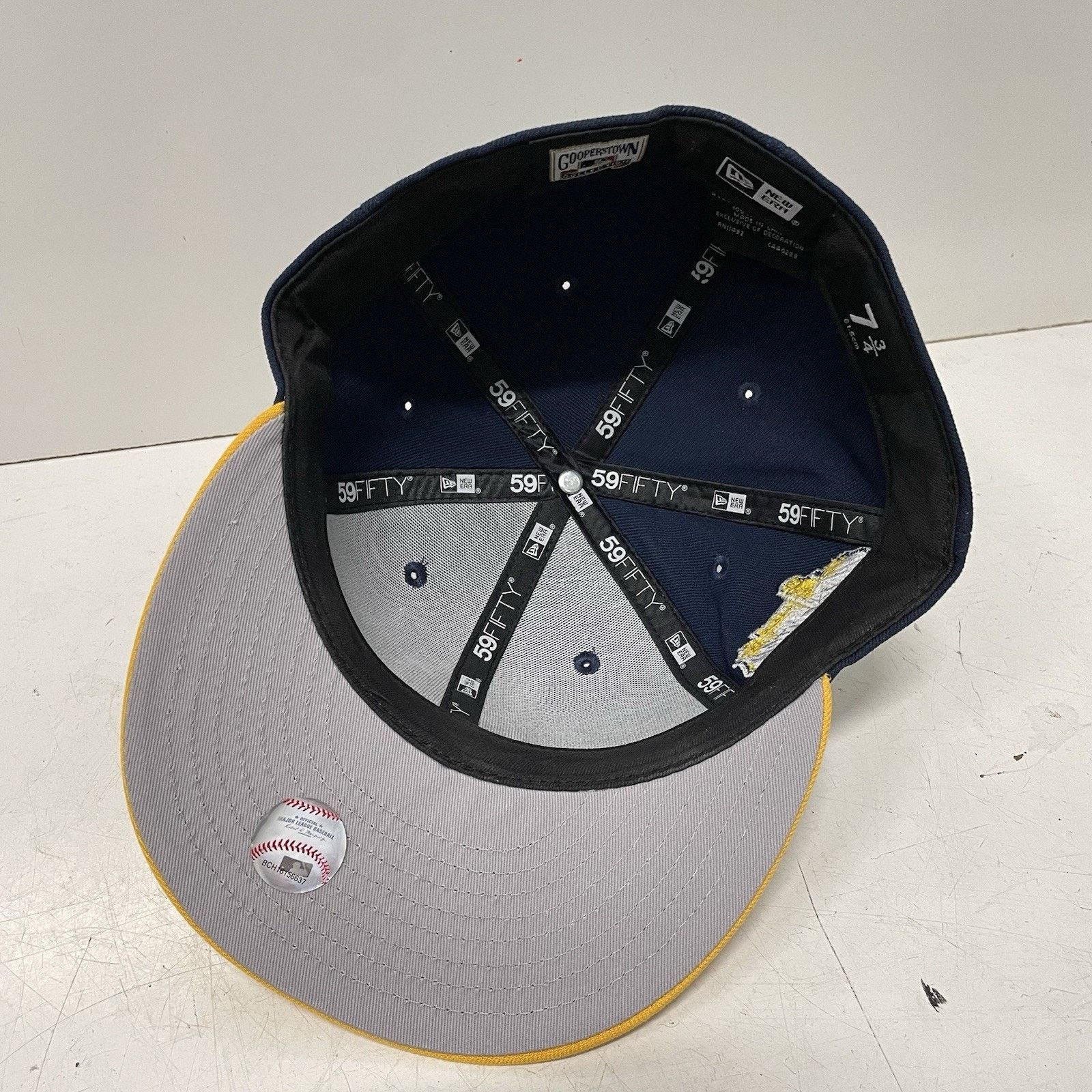 New Era New Era MLB Padres 59FIFTY Fitted Hat Cap Navy 1969 Patch Size ONE SIZE - 5 Thumbnail