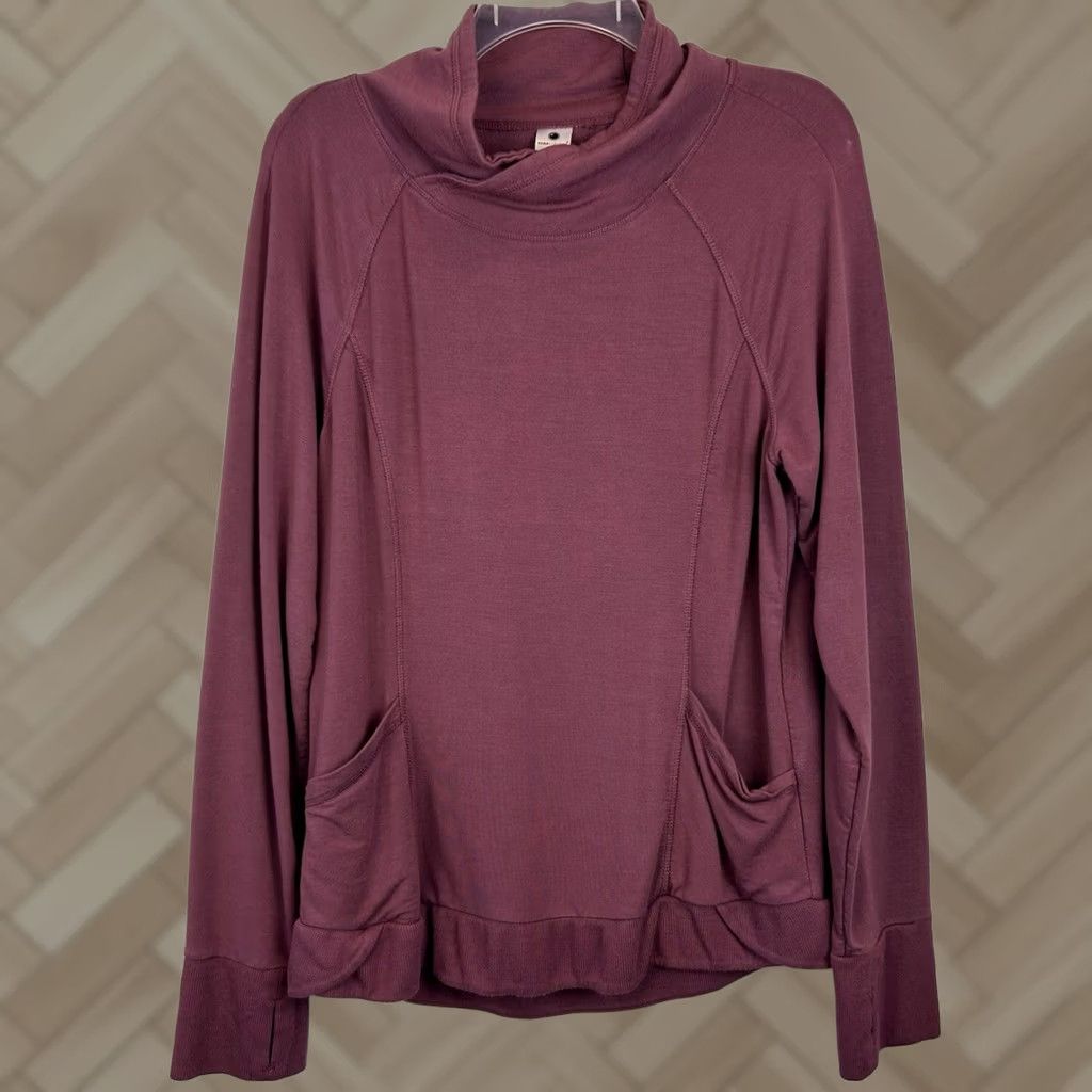 Vintage Yogalicious Womens Sweatshirt L Pink Round Neck Pullover Activewear Casual Stretch Modal Regular Sleep? (Note: no extra text) Size L / US 10 / IT 46 - 1 Thumbnail