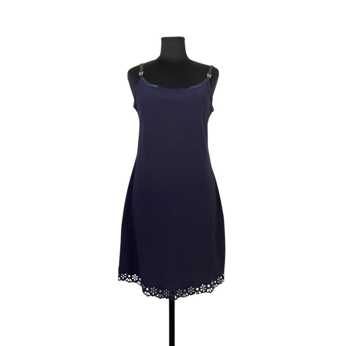 Marithe Francois Girbaud Strap Sleeveless Laser Hem Dress