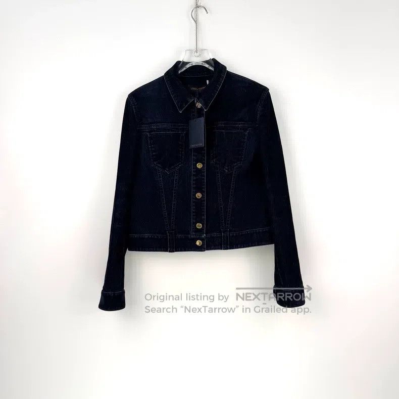 Louis Vuitton Louis Vuitton Washed dark blue gold button denim jacket Size M / US 6-8 / IT 42-44 - 3 Thumbnail