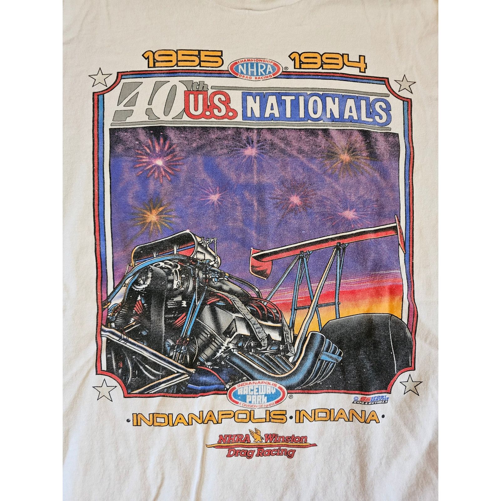 Other Vintage 1994 NHRA Nationals T-shirt, Winston Racing, Sz 2XL Size US XXL / EU 58 / 5 - 2 Thumbnail