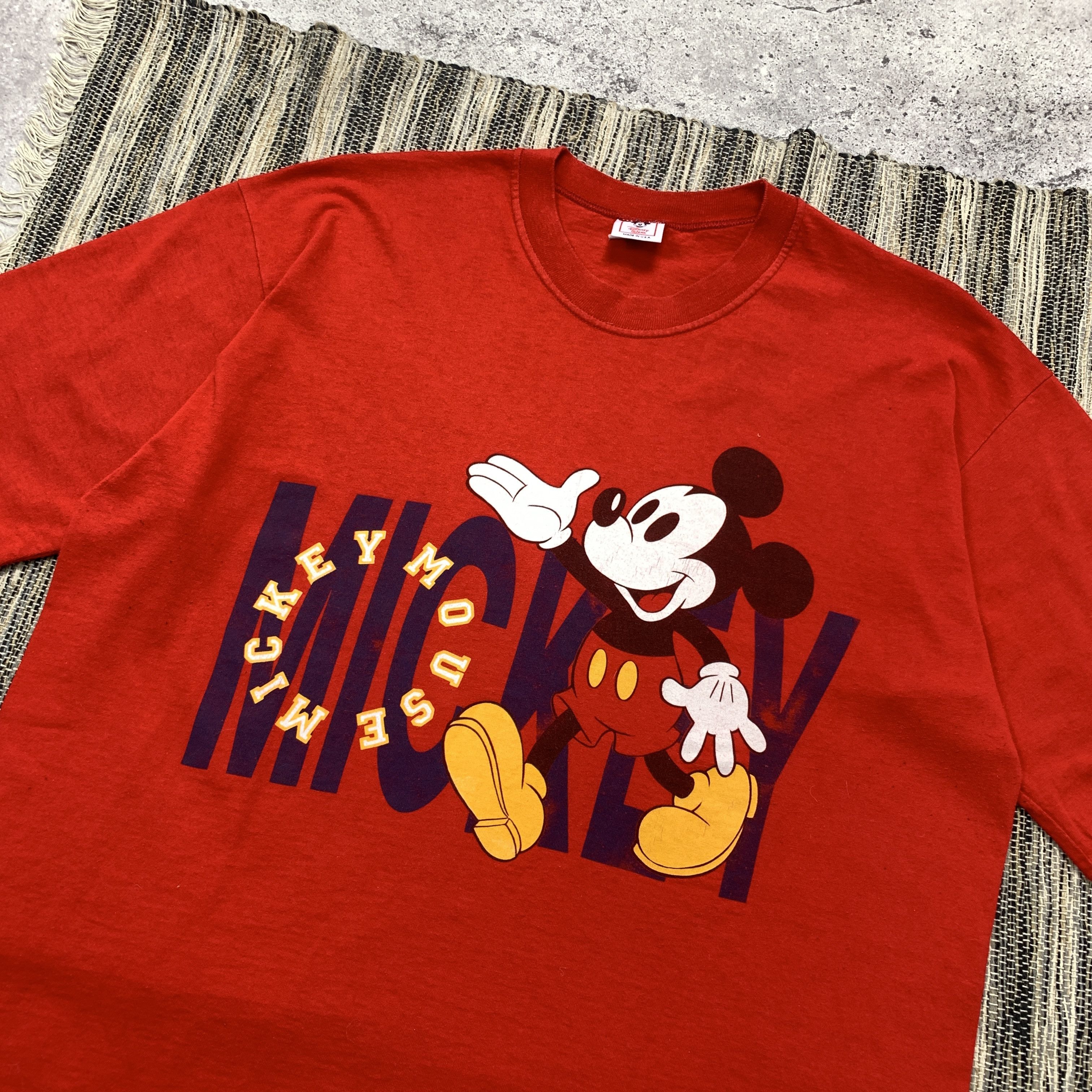 Disney Vintage Disney Mickey Mouse Made in USA Graphic Tee Shirt XL Size US XL / EU 56 / 4 - 4 Thumbnail