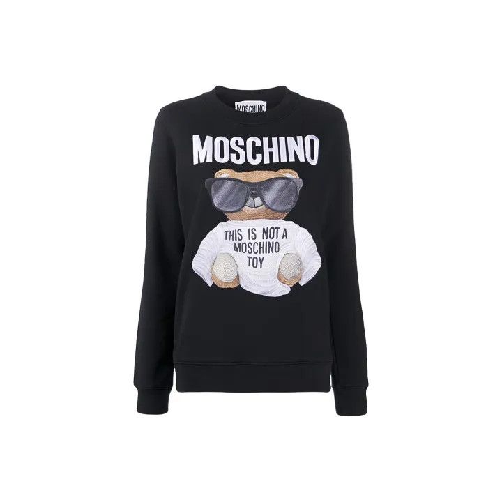 Moschino Moschino Teddy Bear Graphic Long Sleeve Sweatshirt 0079 Size M / US 6-8 / IT 42-44 - 1 Thumbnail