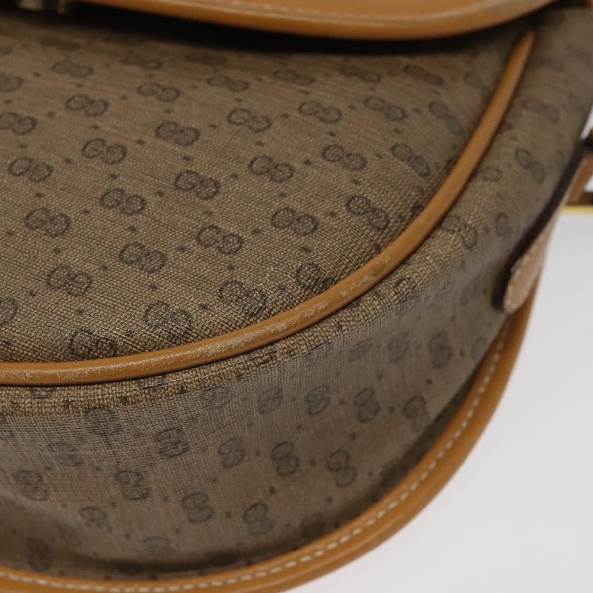 Gucci GUCCI Micro GG Supreme Shoulder Bag Pvc Beige Gold 007 115 Size ONE SIZE - 10 Thumbnail
