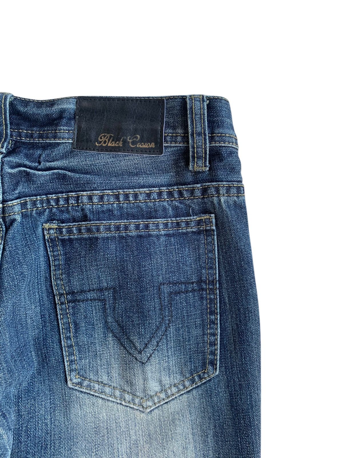 Black Crown Flared Rusty Mudmax Punk Style Denim
