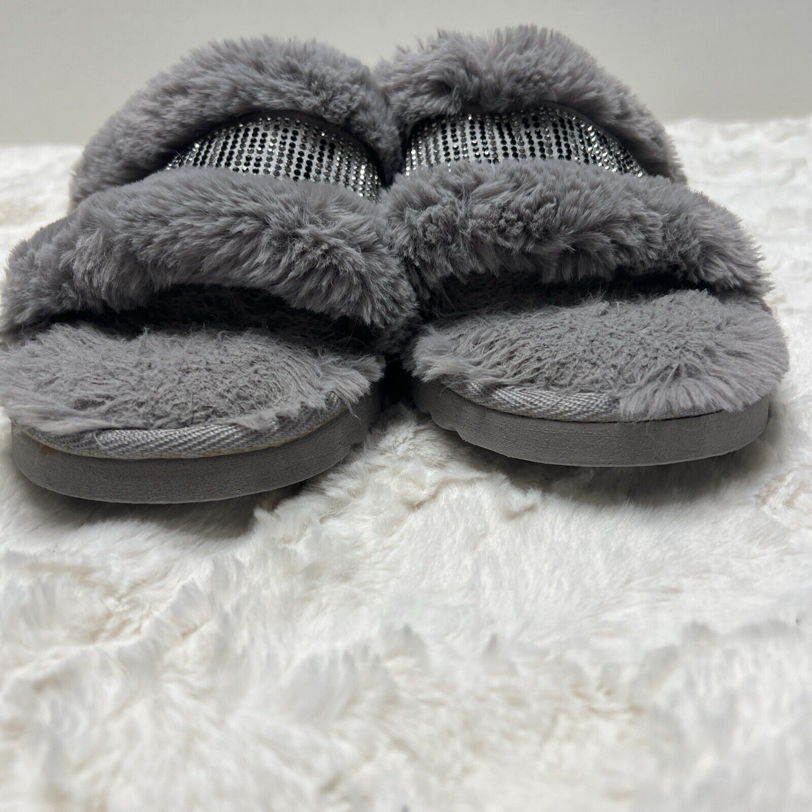 Juicy Couture Juicy Couture Halo Women’s Size 8 Grey Slip On Slippers Size US 8 / IT 38 - 7 Thumbnail