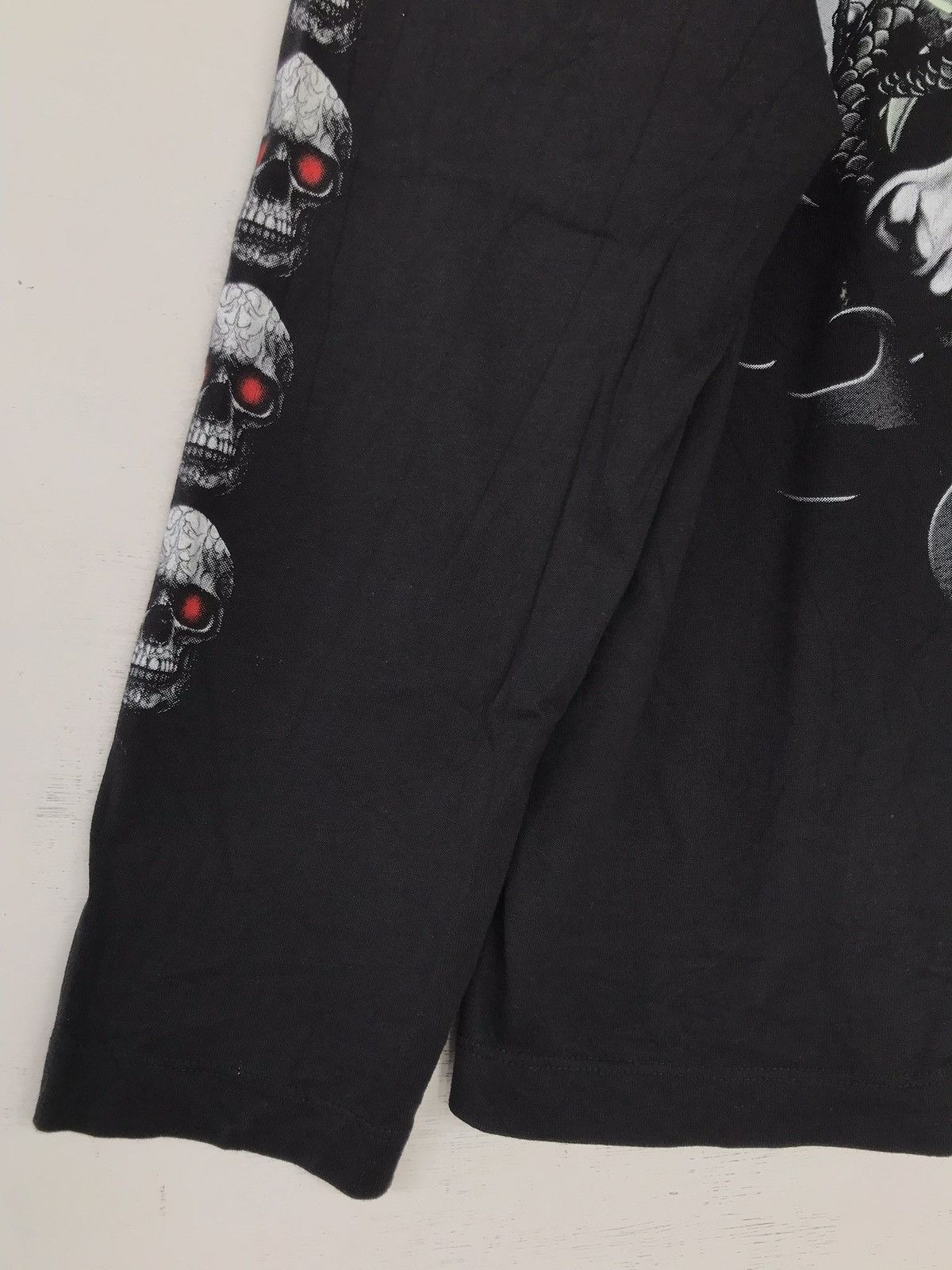 Japanese Brand × Other × Vintage Vintage Black Long Sleeve T shirt Glow in the Dark Size US M / EU 48-50 / 2 - 5 Thumbnail