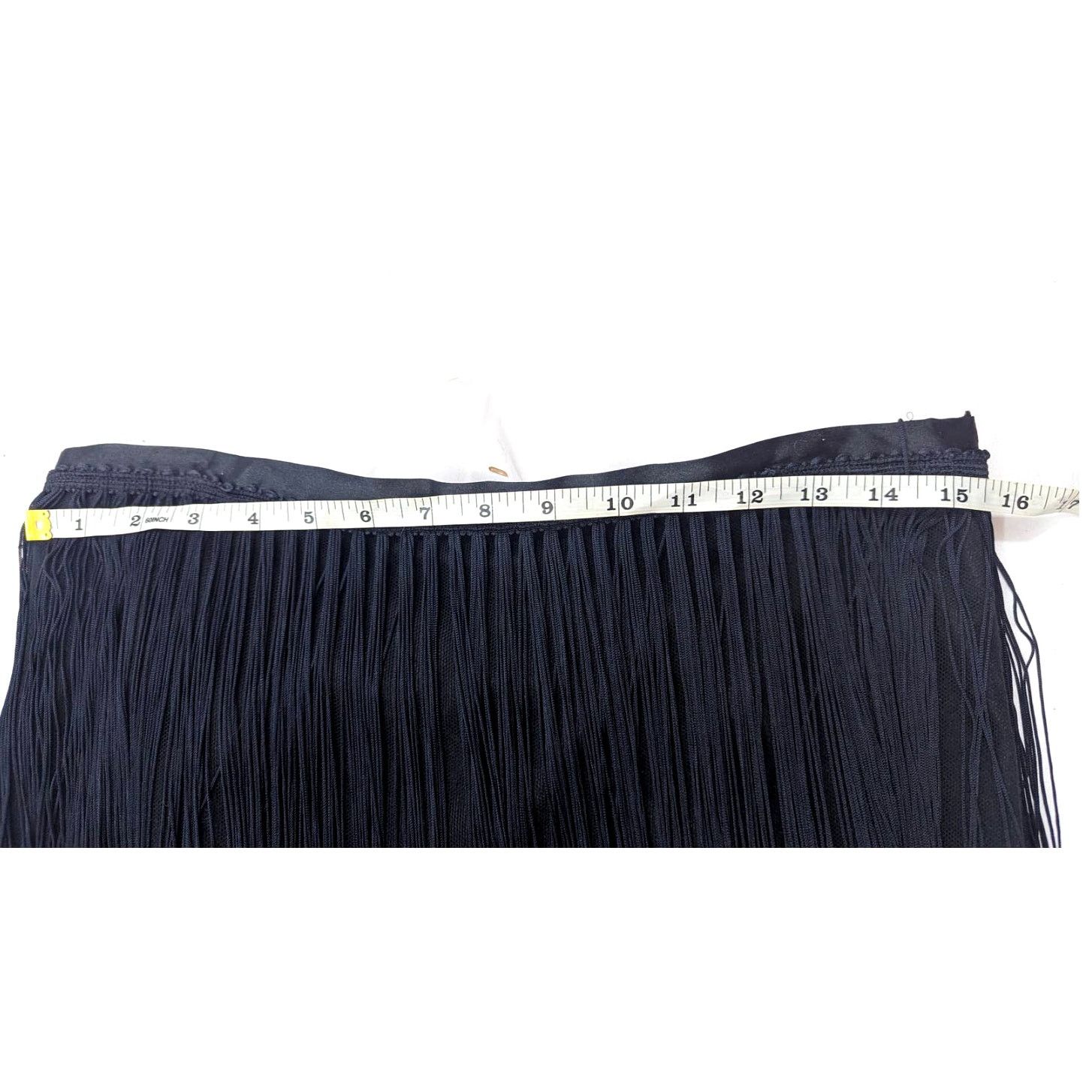 Versace Dolce & Gabbana Vtg 20s Silk Fringe Long Skirt sz 34/48 Size 30" / US 8 / IT 44 - 17 Thumbnail
