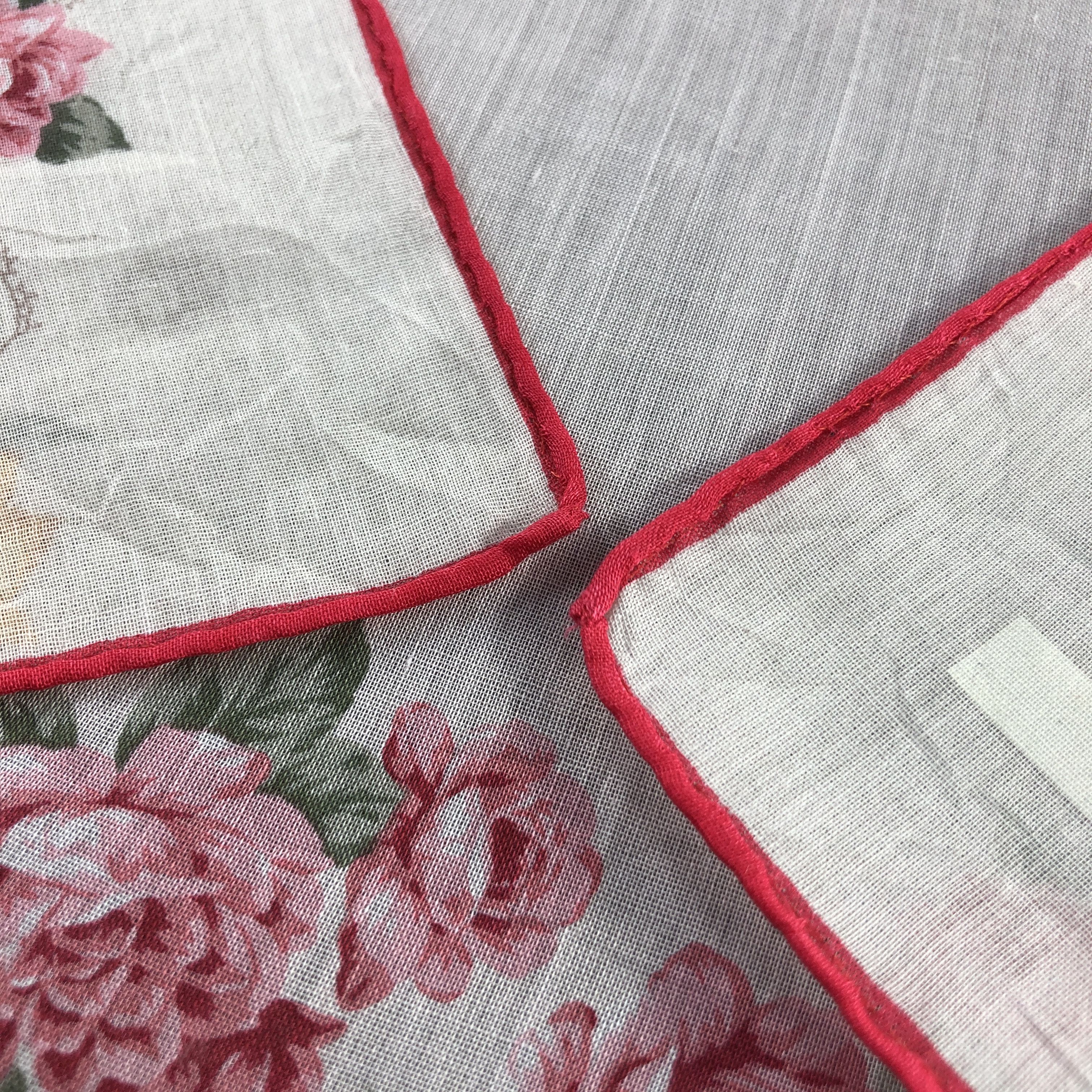 Christian Dior Monsieur Christian Dior Floral Handkerchief Neckerchief Bandana H2636 Size ONE SIZE - 5 Thumbnail