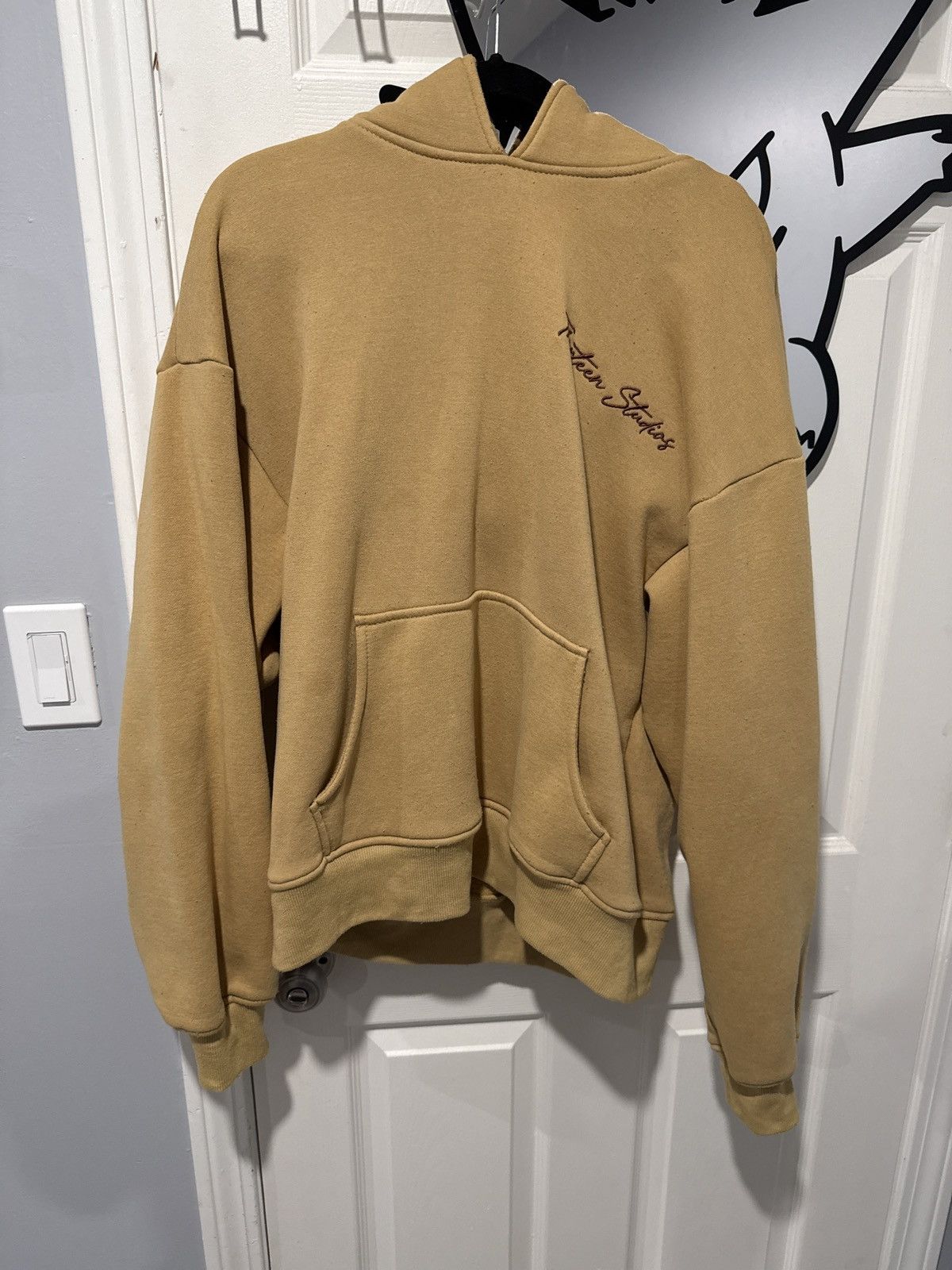 Thirteen Studios Thirteen Studios Khaki Acid Washed Hoodie Size US XL / EU 56 / 4 - 1 Thumbnail