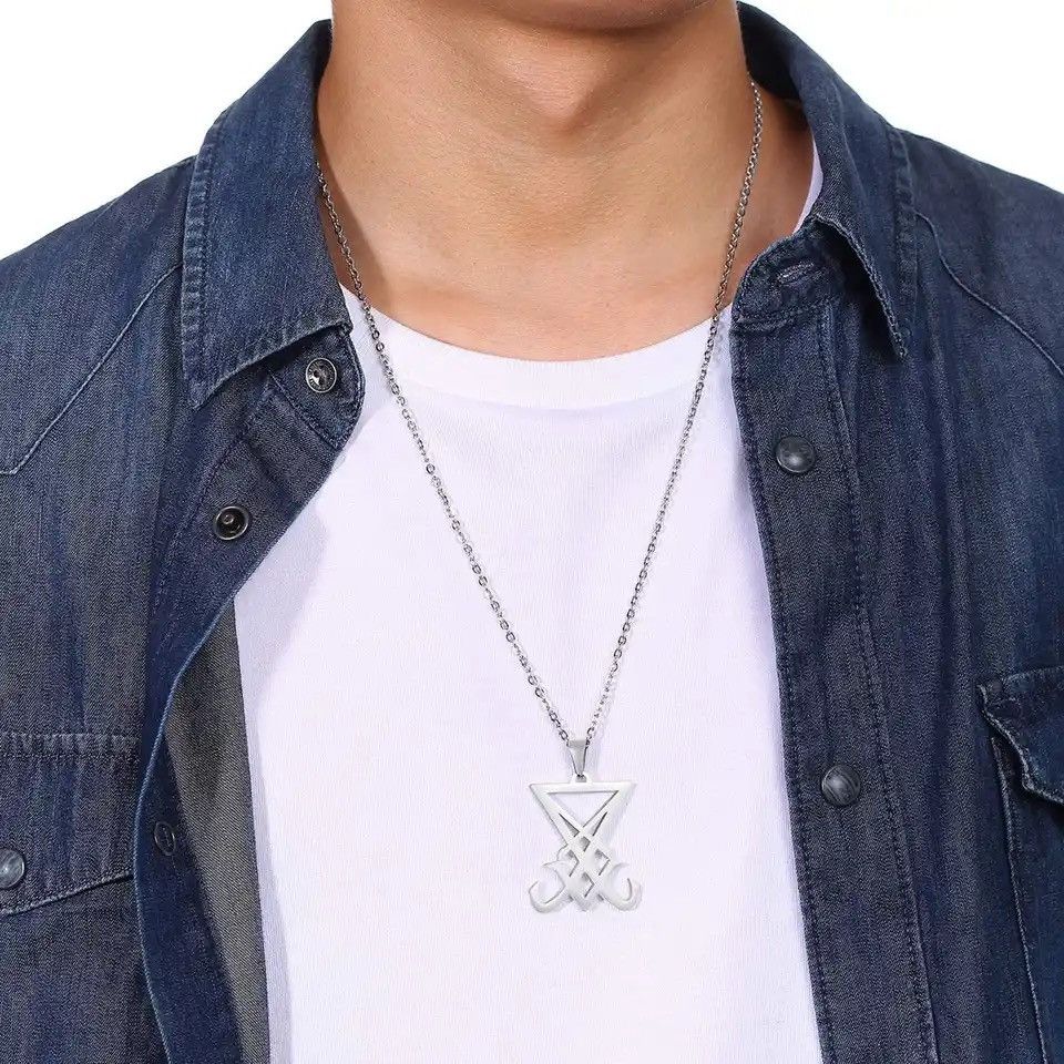 Jewelry × Vintage SIGIL OF LUCIFER PENDANT NECKLACE Size ONE SIZE - 1 Thumbnail