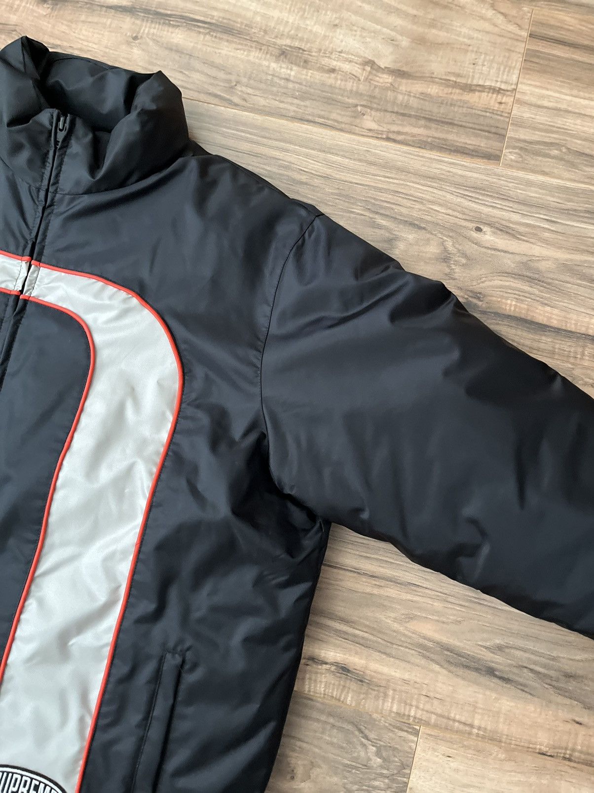 Supreme Supreme Stripe Puffer Jacket Size US XL / EU 56 / 4 - 11 Thumbnail