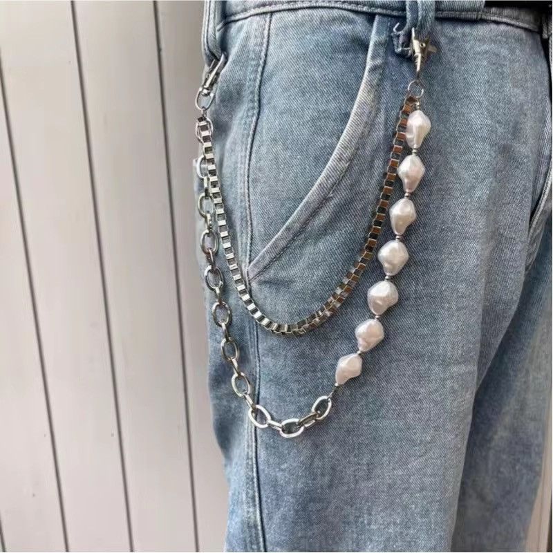 Japanese Brand Irregular Pearl Pants Chain Size ONE SIZE - 2 Thumbnail