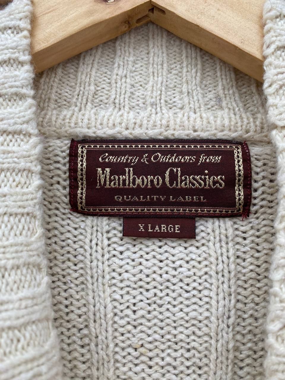 Marlboro Marlboro Classics vintage 90s knit wool sweater Size US L / EU 52-54 / 3 - 4 Thumbnail