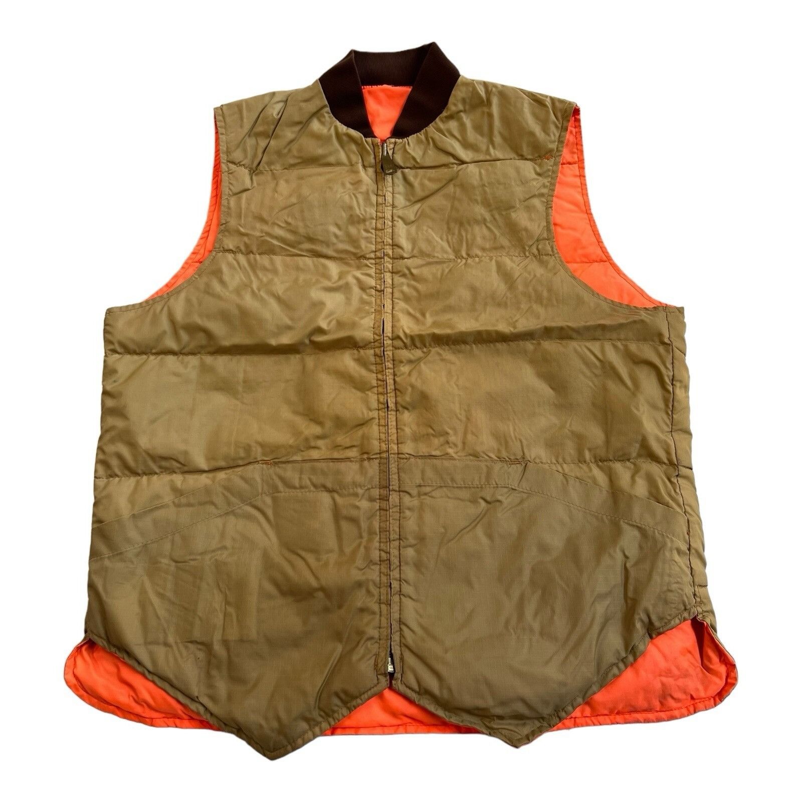 Vintage Vintage K-Mart Hunting Down Vest Size Medium Tan Orange Reve Size US M / EU 48-50 / 2 - 1 Thumbnail
