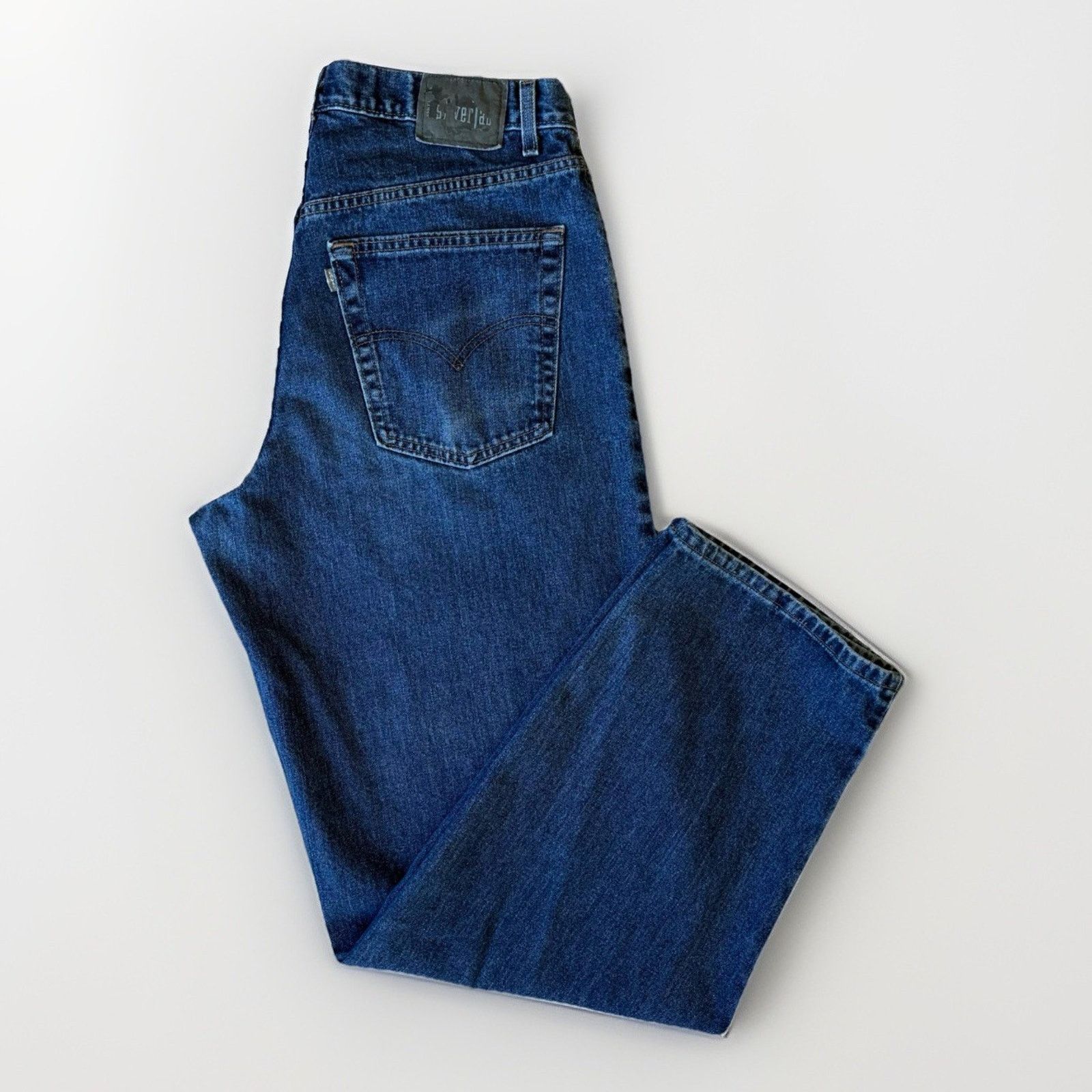 Levi's × Vintage Vintage Levis Silver Tab Jeans 35 Blue 90s Baggy Denim Size US 35 - 1 Thumbnail