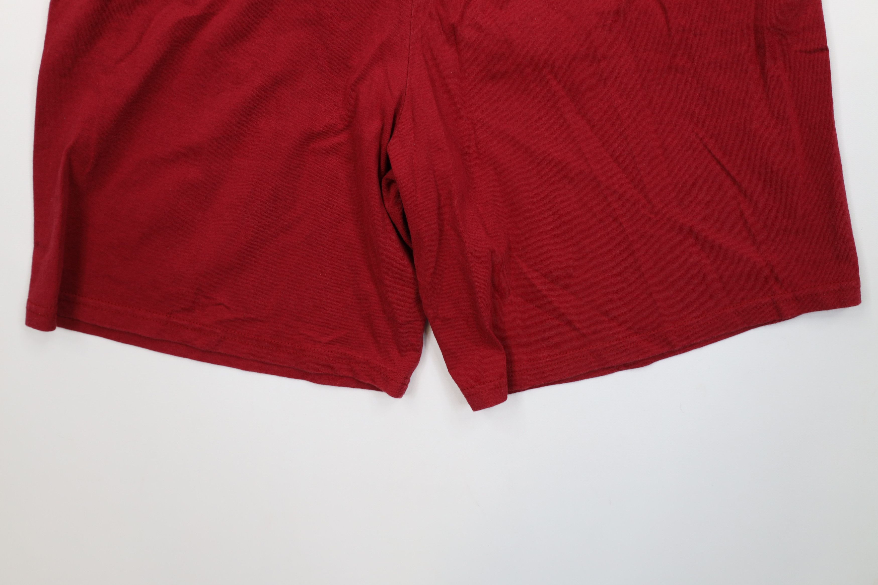 Vintage Vintage 90s Bike Blank Above Knee Shorts Red Cotton USA Size US 34 / EU 50 - 12 Thumbnail