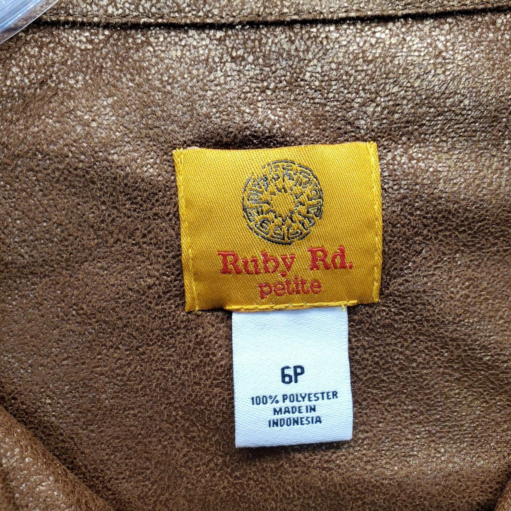 Vintage Ruby Rd. Jacket Womens Petite 6 Multi Elastic Cuff & Hem Drawstring Zip Up Size M / US 6-8 / IT 42-44 - 5 Thumbnail