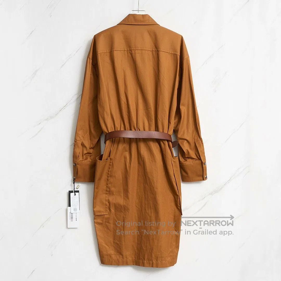 Saint Laurent Paris Saint Laurent Brown Belted Jumpsuit. Size 39" - 3 Thumbnail