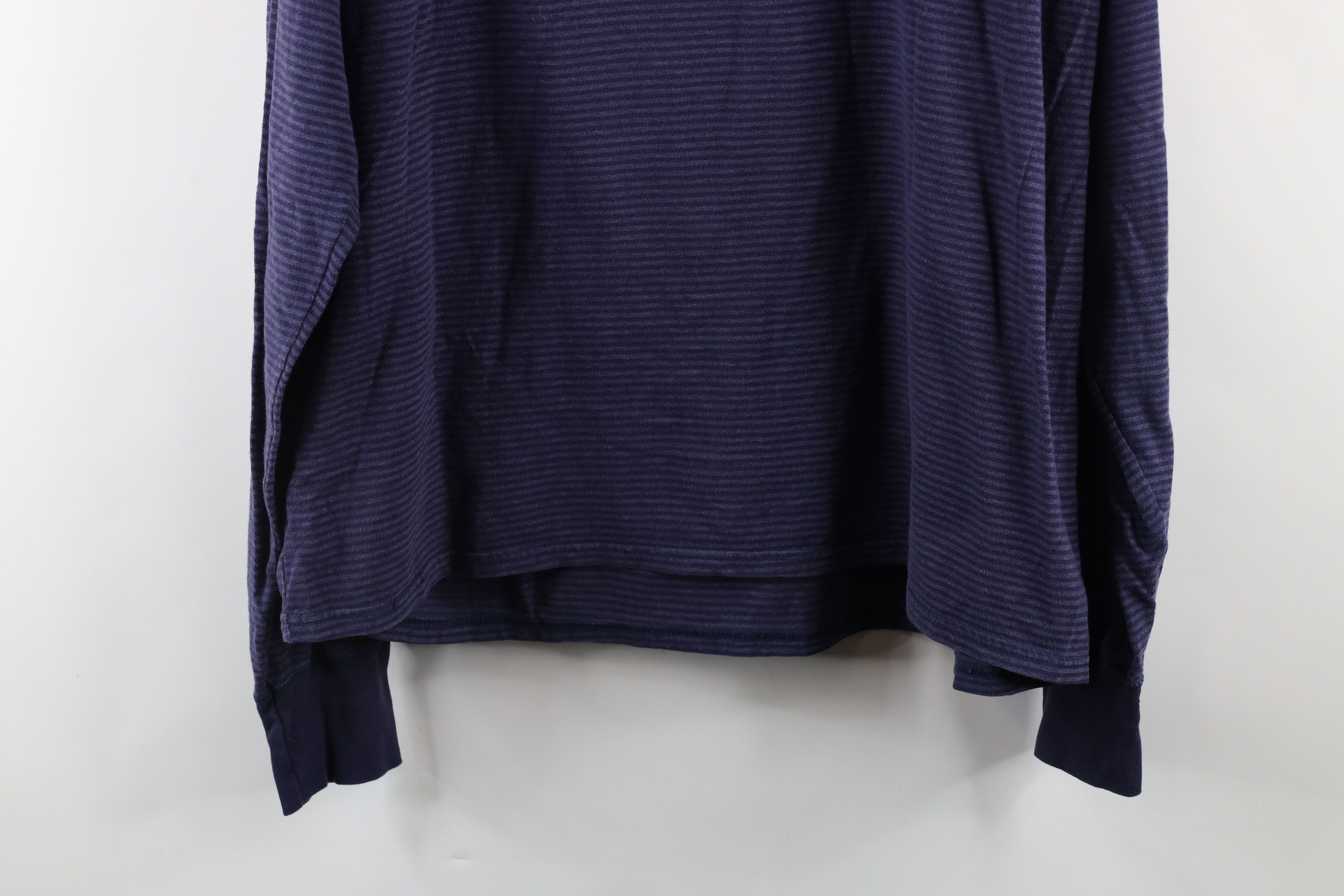 Vintage Vintage 90s Streetwear Long Sleeve Henley T-Shirt Blue Size US XL / EU 56 / 4 - 10 Thumbnail