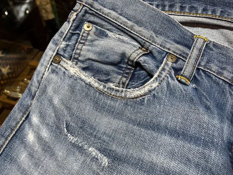 RRL Ralph Lauren RRL Ralph Lauren Distressed Destroyed Jeans Size US 30 / EU 46 - 4 Thumbnail