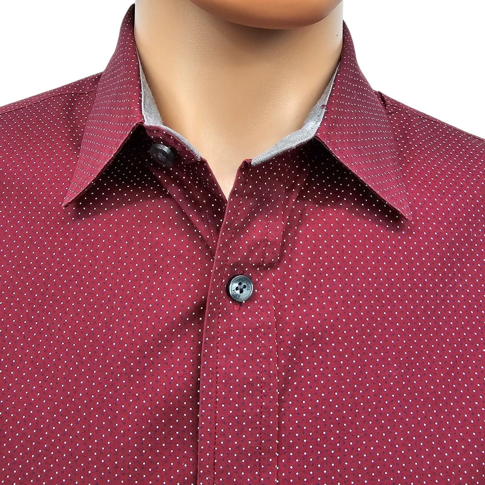 Michael Kors Michael Kors Men Shirt Red Dot Print Contrast Flip Cuff L Size US L / EU 52-54 / 3 - 3 Thumbnail