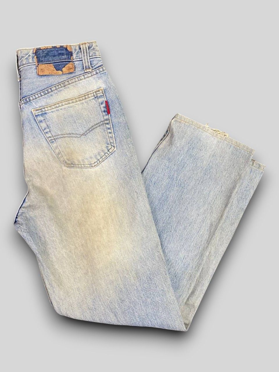 Japanese Brand vintage bue way japan distressed denim nice design Size US 28 / EU 44 - 1 Thumbnail