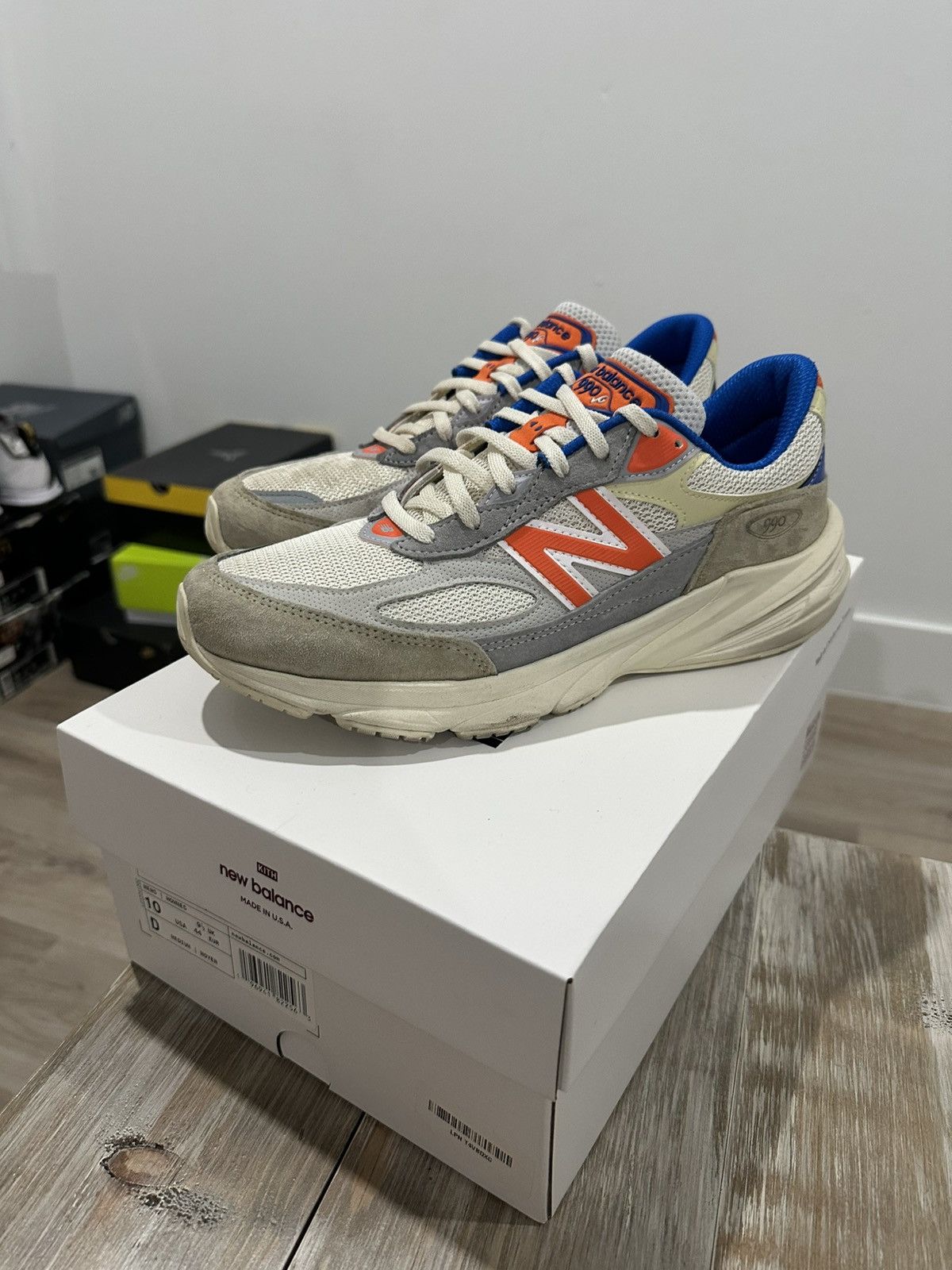 KITH × New Balance 993 Madison Square Garden "Ancient Scroll/Grey Matter" New Balance 993 MiUSA Kith Madison Square Garden Ancient Scroll