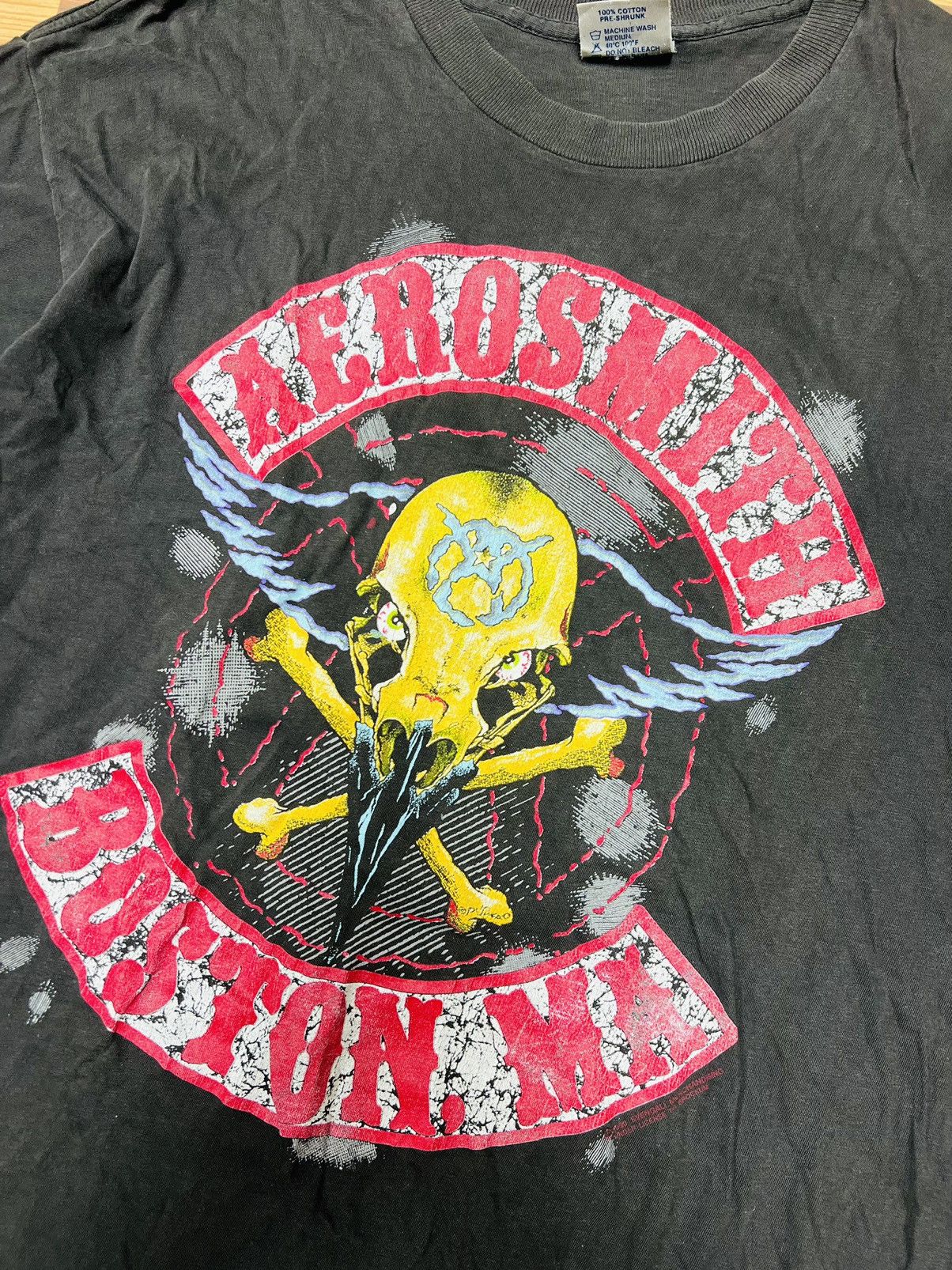 Aerosmith × Band Tees × Vintage Vintage Aerosmith Pump Tour 1990 Tee Size US XL / EU 56 / 4 - 6 Thumbnail