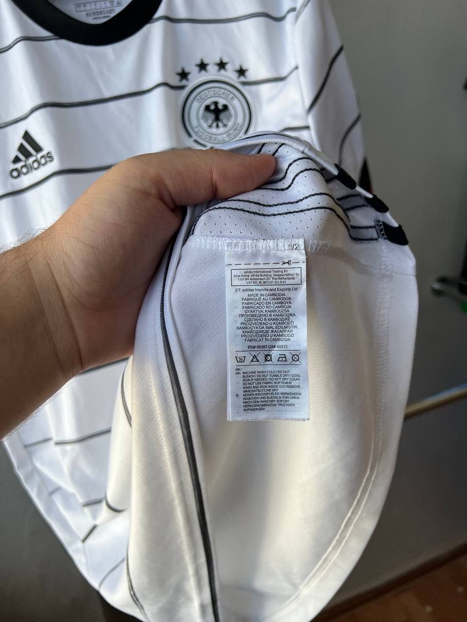 Adidas 2019/21 GERMANY TEAM #8 KROOS HOME SOCCER FOOTBALL JERSEY L Size US L / EU 52-54 / 3 - 12 Thumbnail